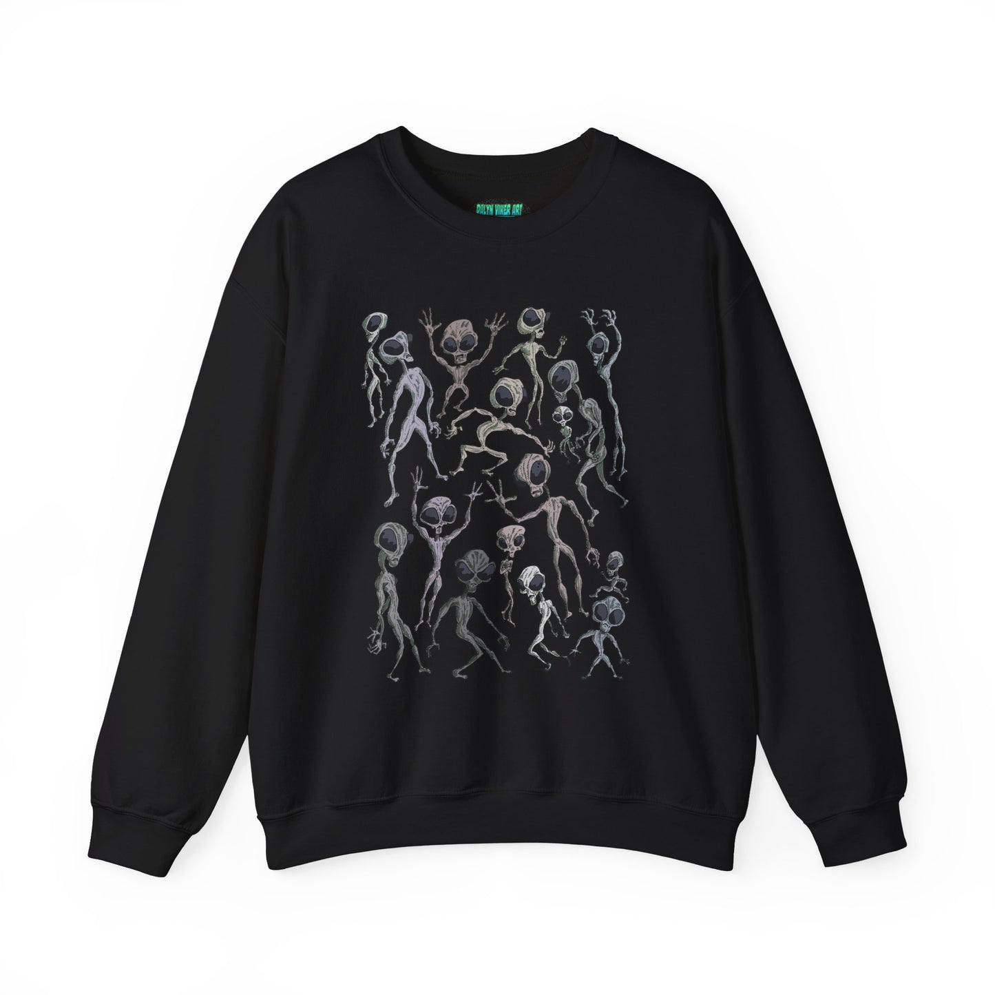 Alien Dance Party Crewneck Sweatshirt - Unisex Heavy Blend™