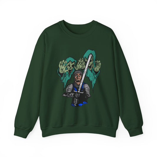Knight Fright Inspired Unisex Crewneck Sweatshirt with Graphic Print