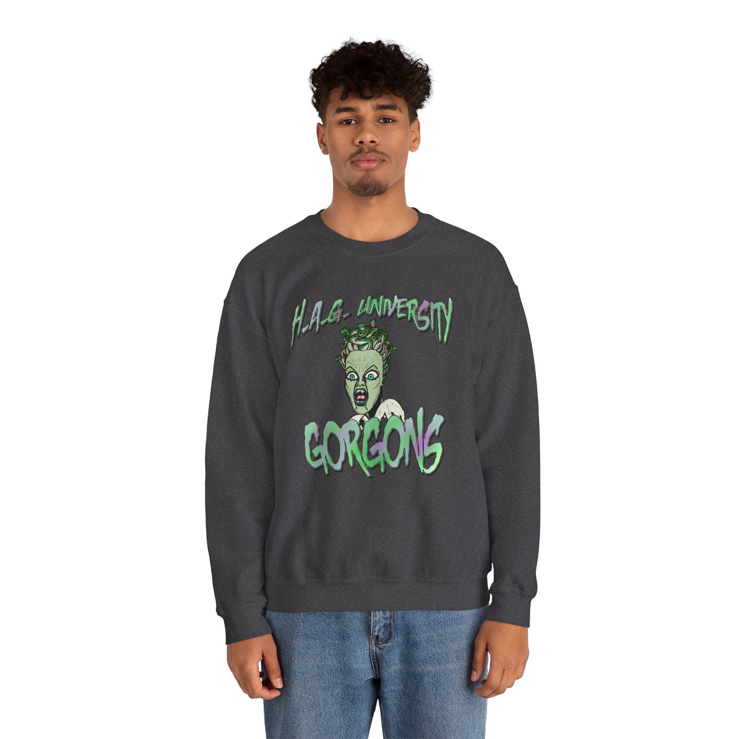 HAG University GORGONS Crewneck Sweatshirt – Unisex Heavy Blend