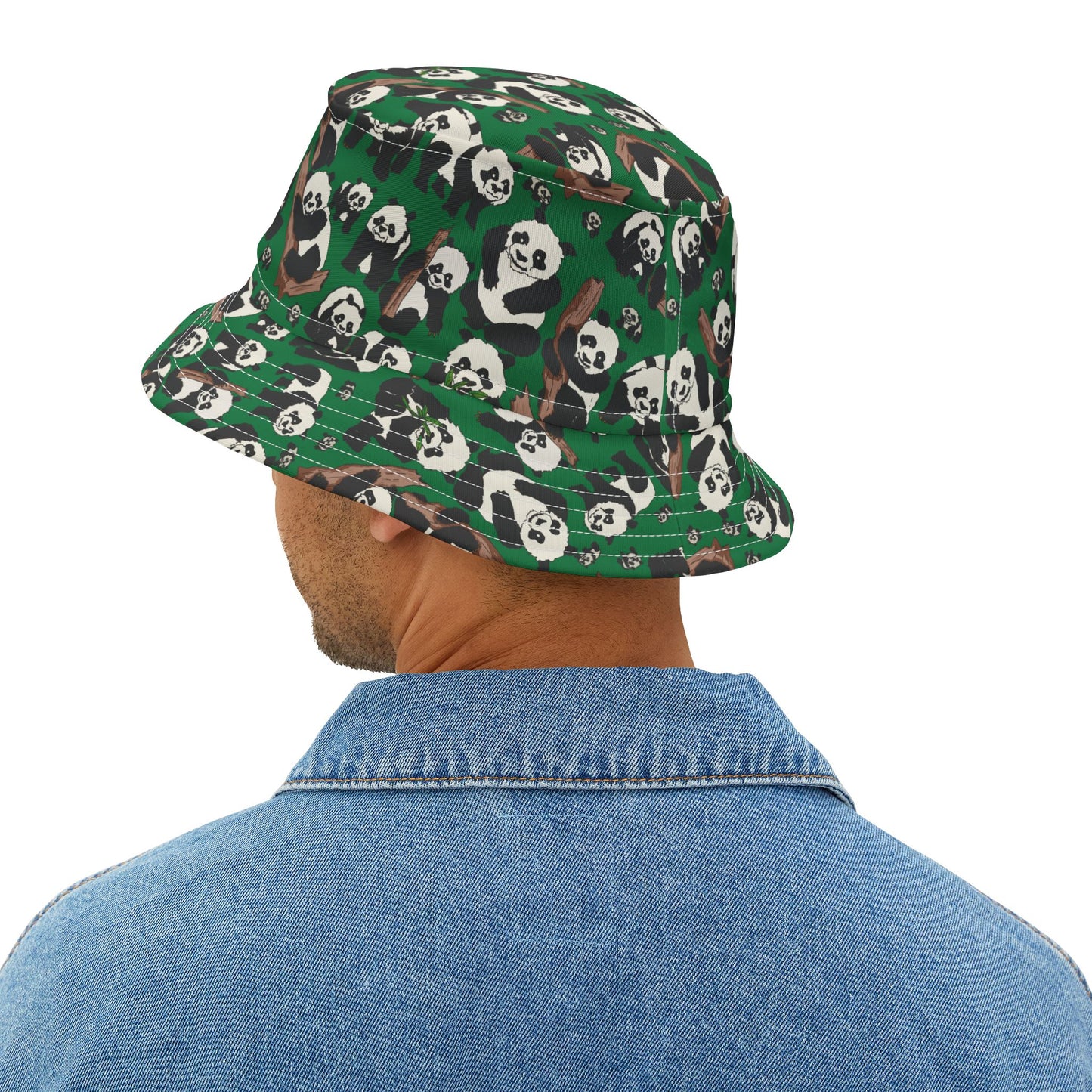 Panda Print Bucket Hat for Nature Lovers, Trendy Summer Accessory, Perfect for Beach Days, Festivals, and Outdoor Adventures