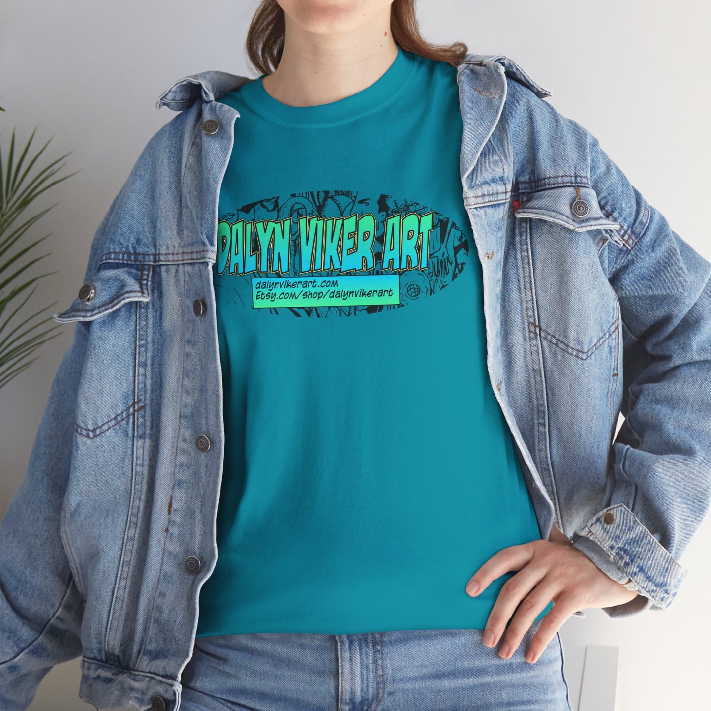 Dalyn Viker Art Logo - Artistic Unisex Tee with Abstract Design, Cool Graphic Shirt for Art Lovers, Perfect Gift for Creatives, Casual Wear, Summer Essential