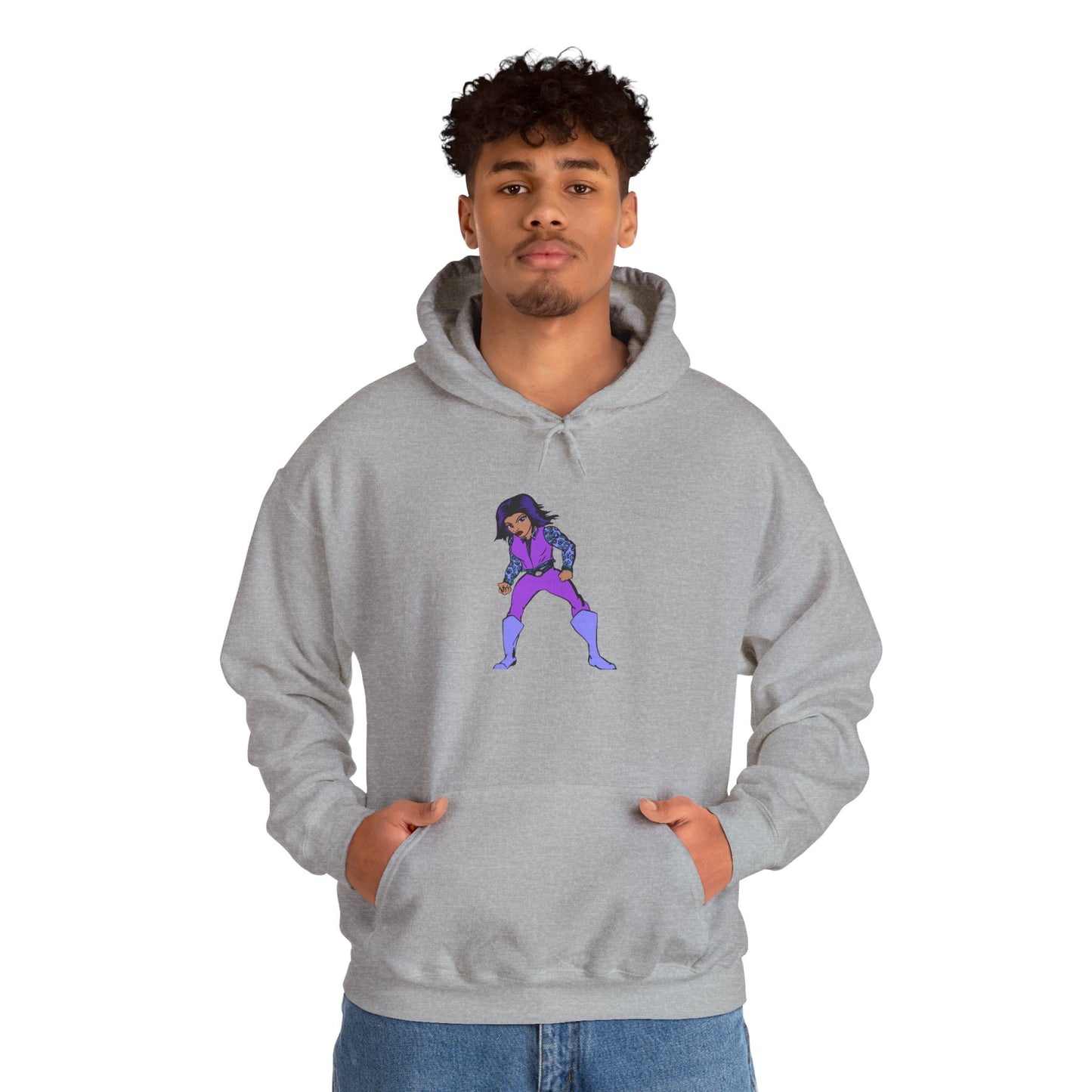 Funky Superhero Hoodie: Unisex Sweatshirt, Cozy Gift for Cartoon Lovers, Perfect for Comfy Days, Great for Halloween