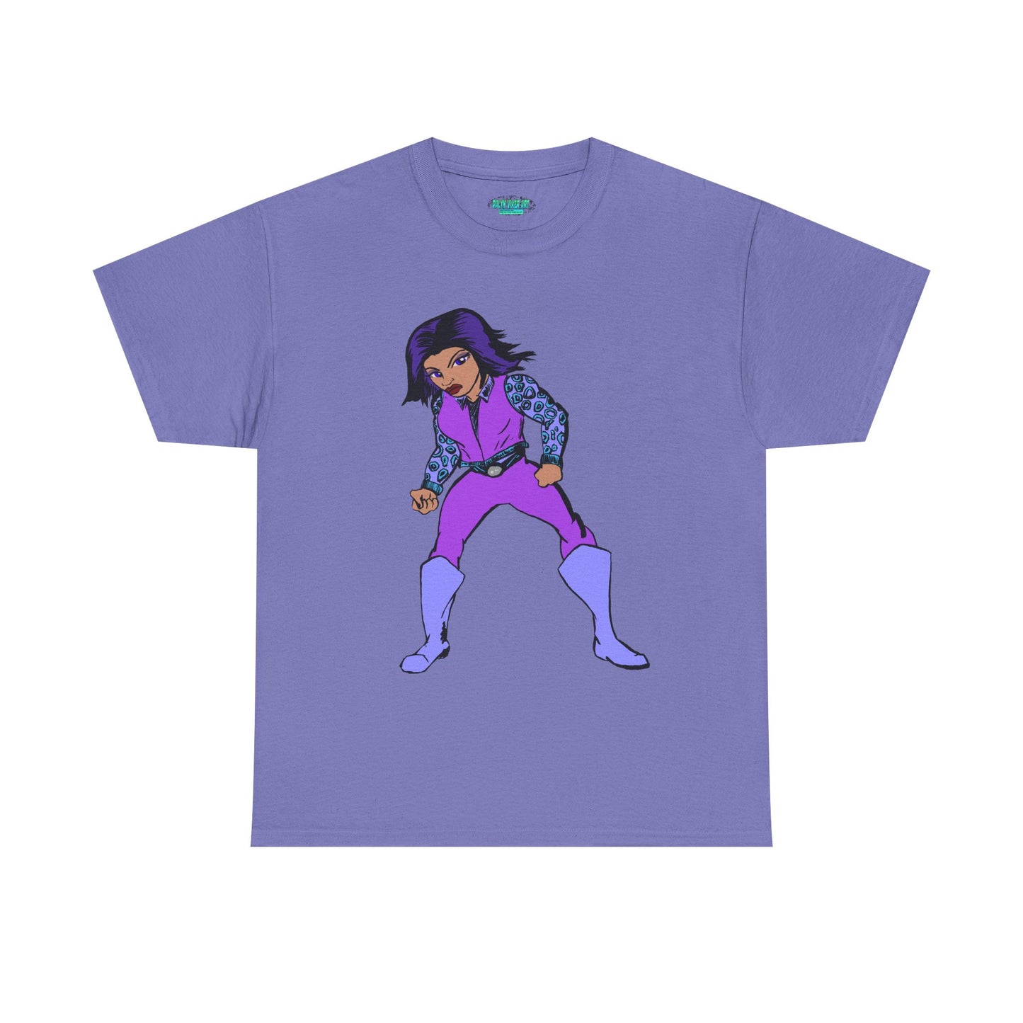 Retro Cartoon Hero Woman Character Unisex Heavy Cotton Tee, Vintage Graphic Tee, Fun T-Shirt, Gift for Fans, Casual Wear, Everyday Tee
