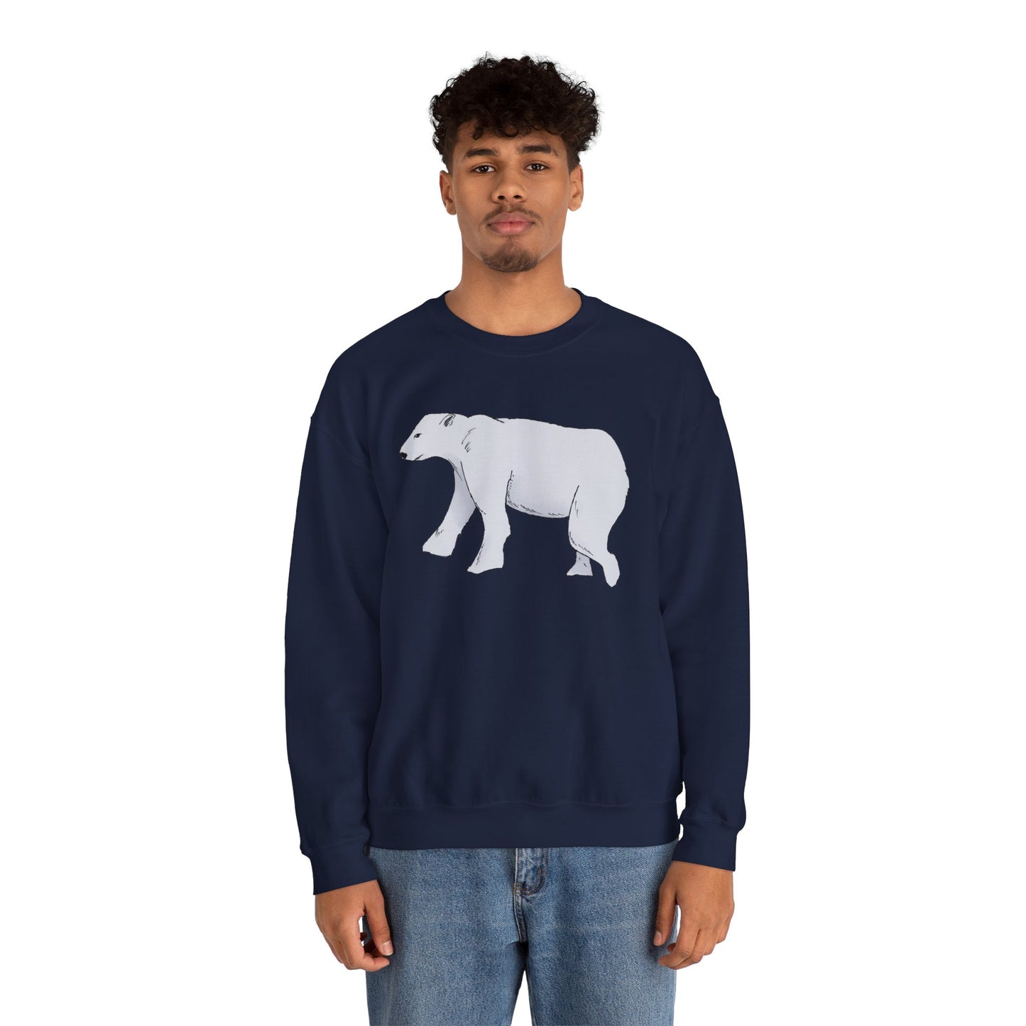 Cozy Polar Bear Crewneck Sweatshirt