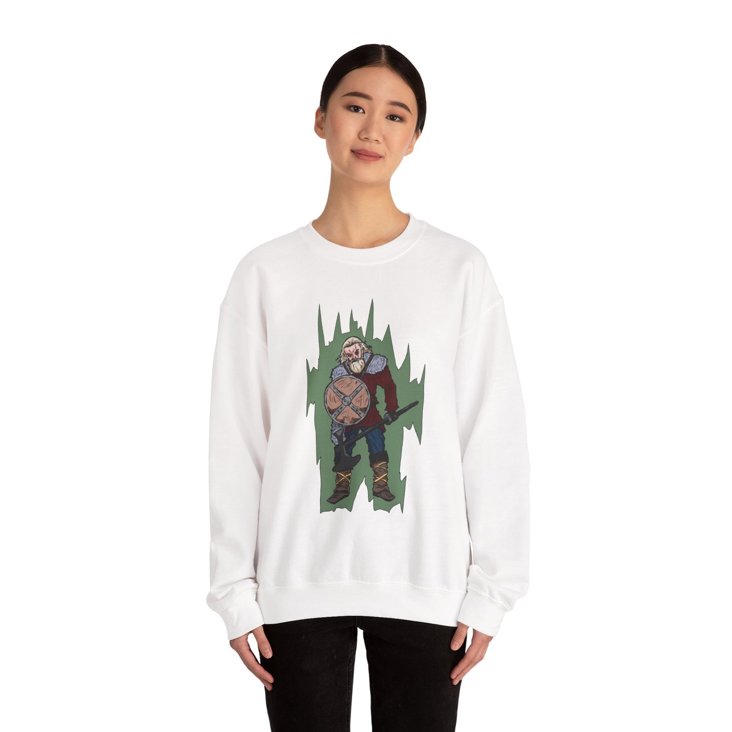Viking Warrior Sweatshirt - Unisex Heavy Blend Crewneck