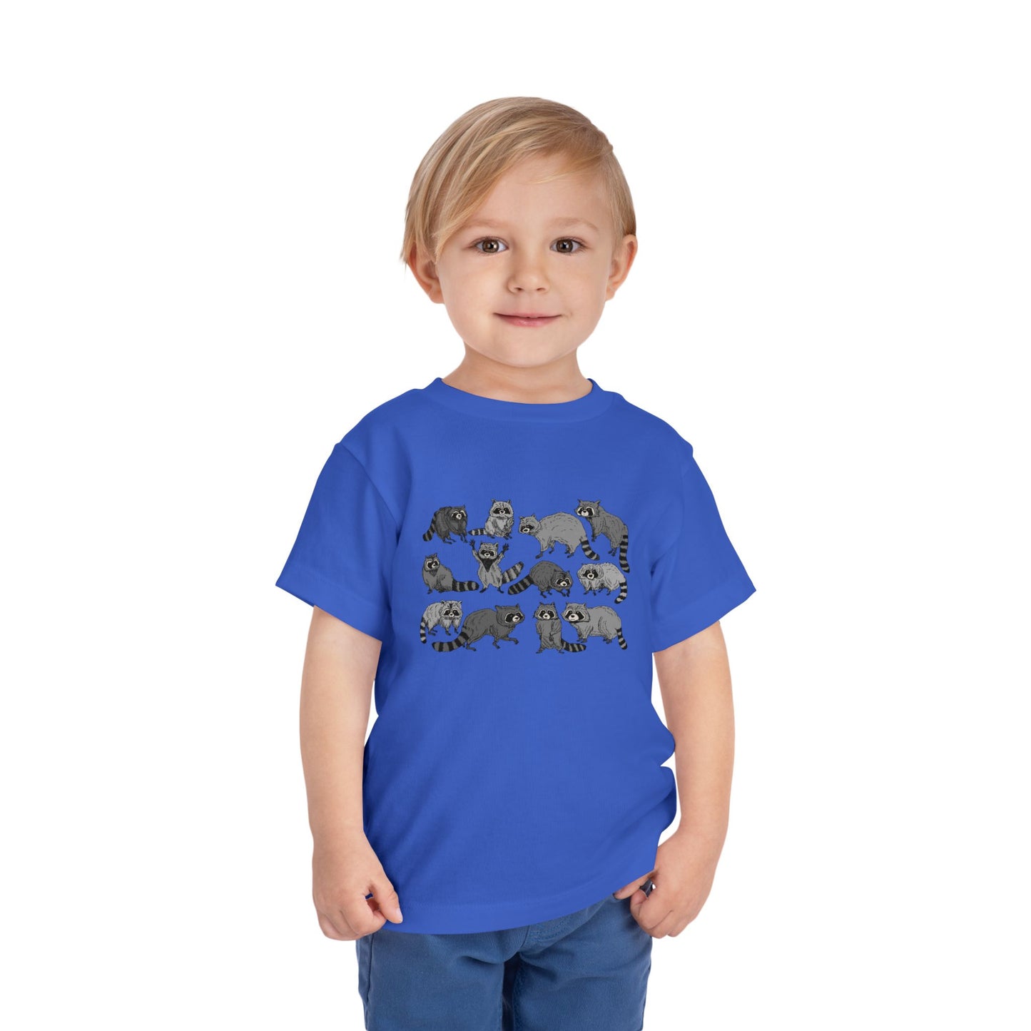 Toddler Tee — Playful Woodland Raccoon Crew Cute Kids Shirt