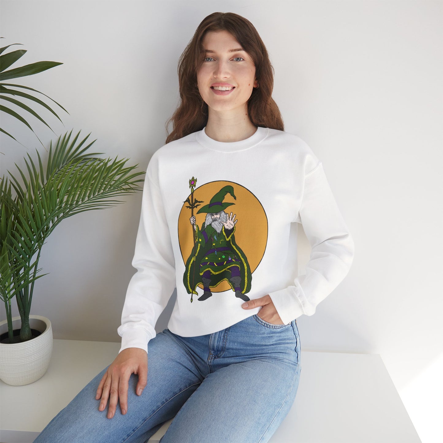 Wizard-Themed Unisex Crewneck Sweatshirt