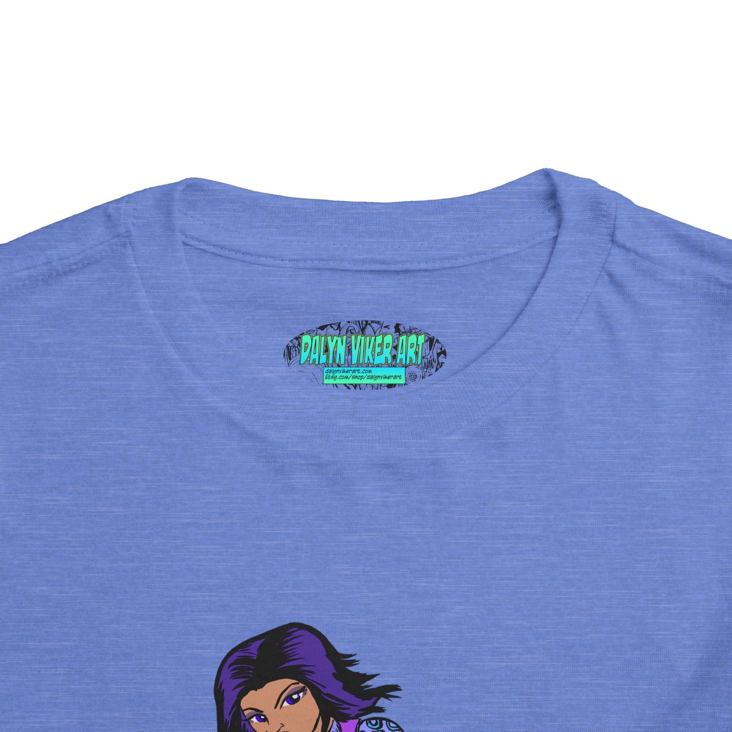 Toddler Tee — Purple Superstar Heroine Graphic Shirt