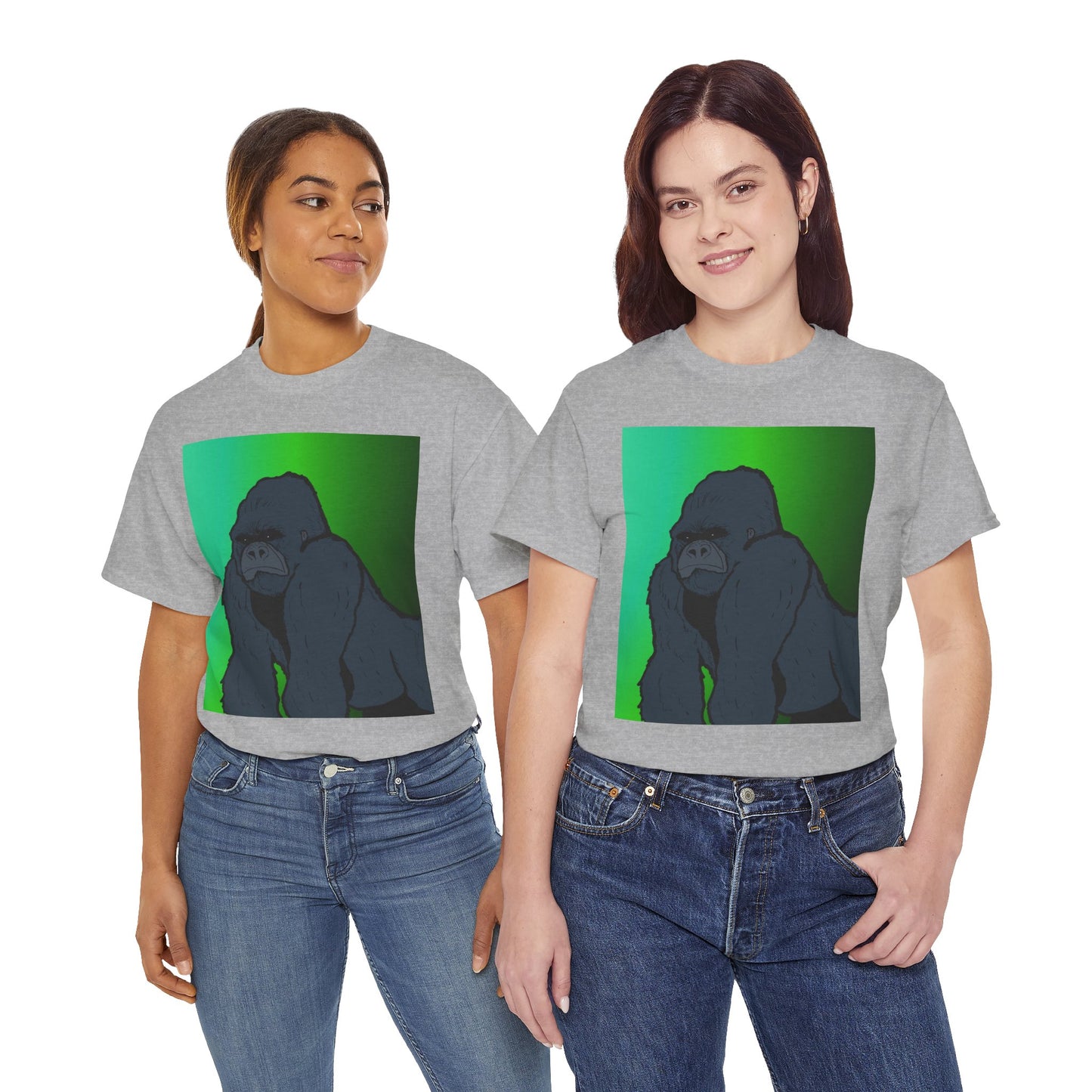 Gorilla Portrait Tee – Graphic Ape Illustration T-Shirt