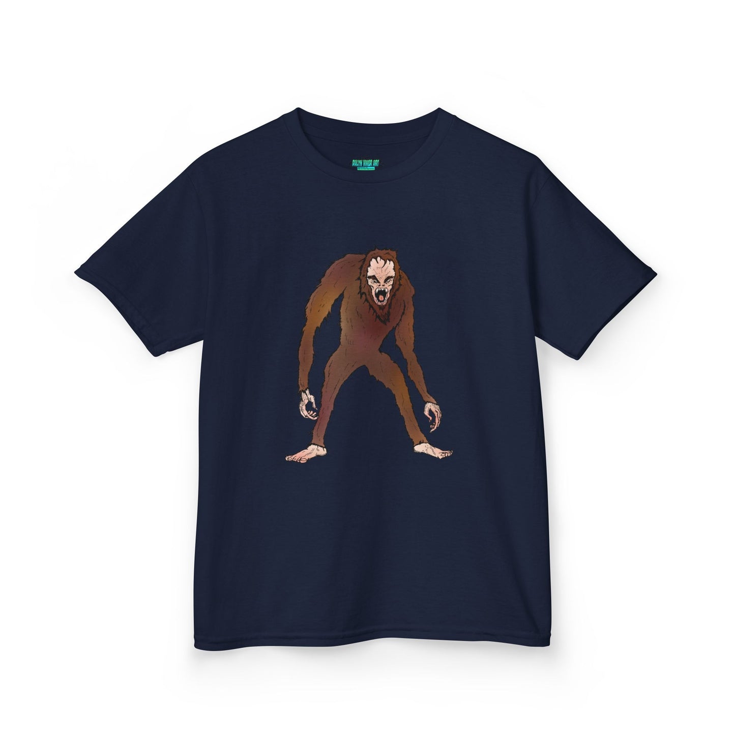 Kids Tee — Playful Sasquatch/Yeti Monster Graphic