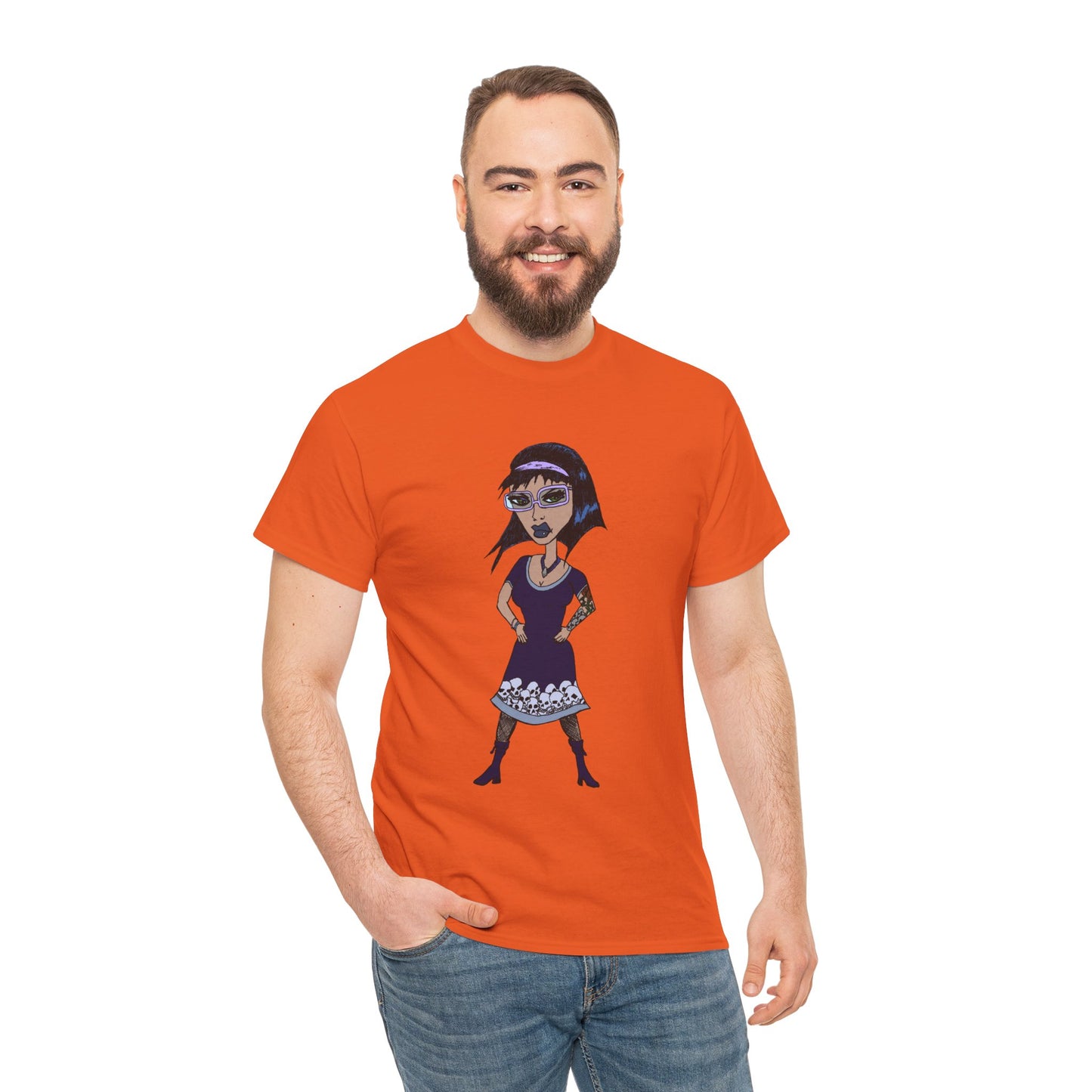 Gothic Doll T-Shirt — Retro Vampire Girl Graphic Tee