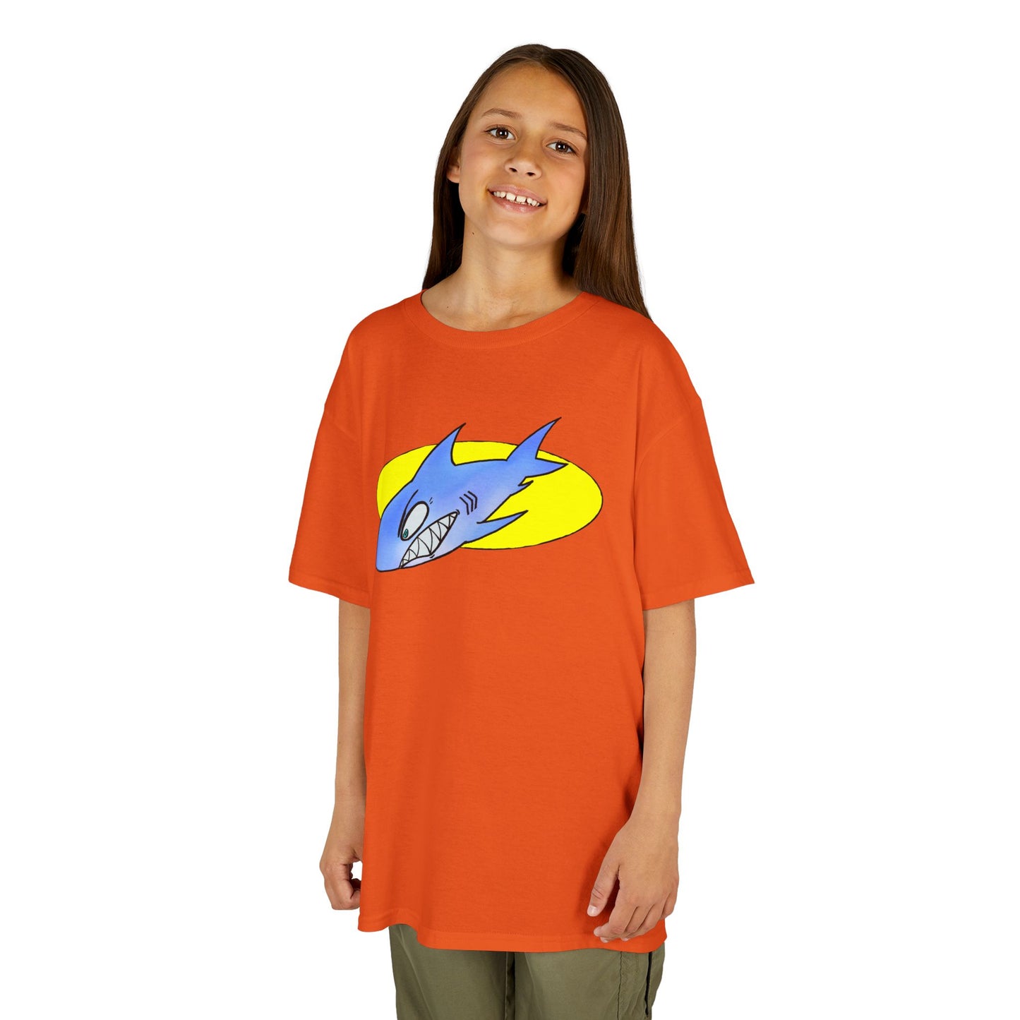 Cool Shark Graphic Kids Tee, Fun T-Shirt for Boys, Lightweight Summer Apparel, Gifts for Young Ocean Lovers, Birthday and Holiday Wear