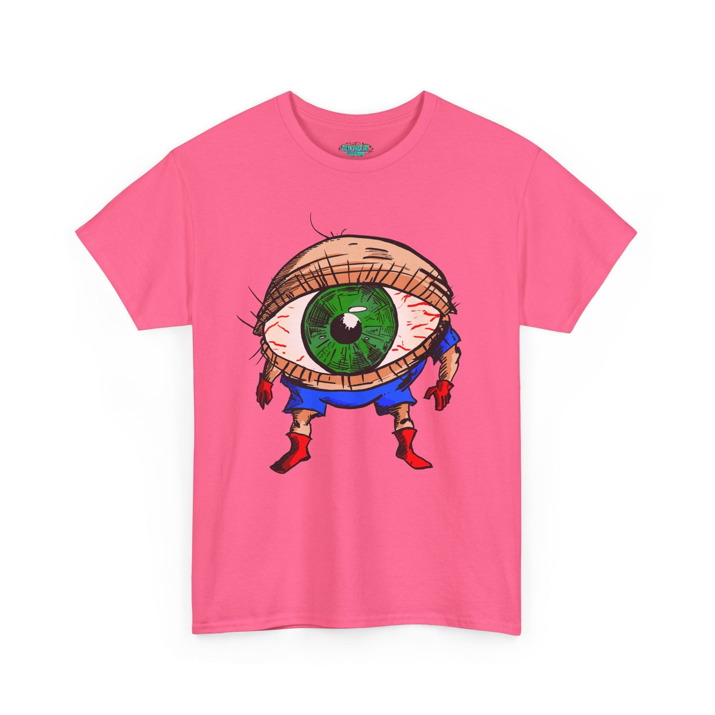 Terrif-EYE-ing - Whimsical Unisex Heavy Cotton Tee with Eye Design