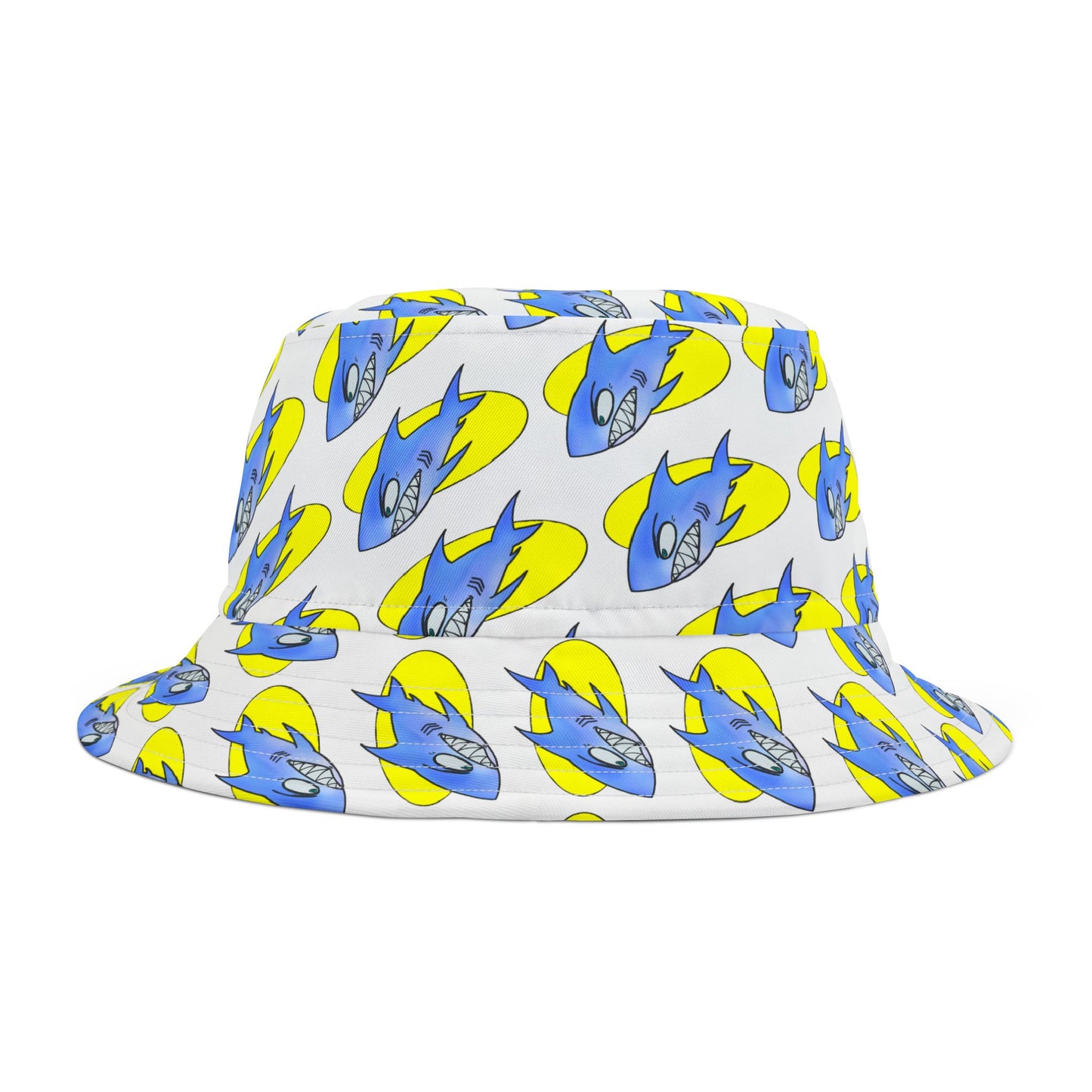Colorful Shark-Themed Bucket Hat, Fun Summer Accessory, Perfect for Festivals, Gifts for Sea Life Lovers, Unique Animal Print Hat