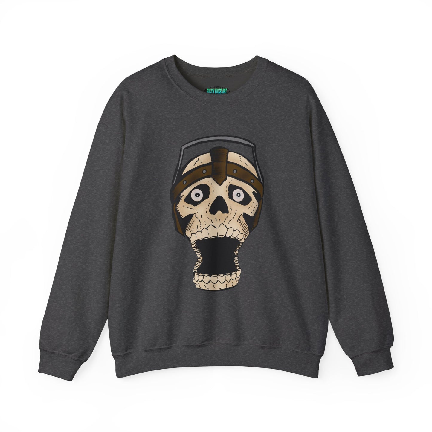 Screaming Skull Graphic Crewneck Sweatshirt - Unisex Heavy Blend™