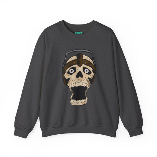 Screaming Skull Graphic Crewneck Sweatshirt - Unisex Heavy Blend™
