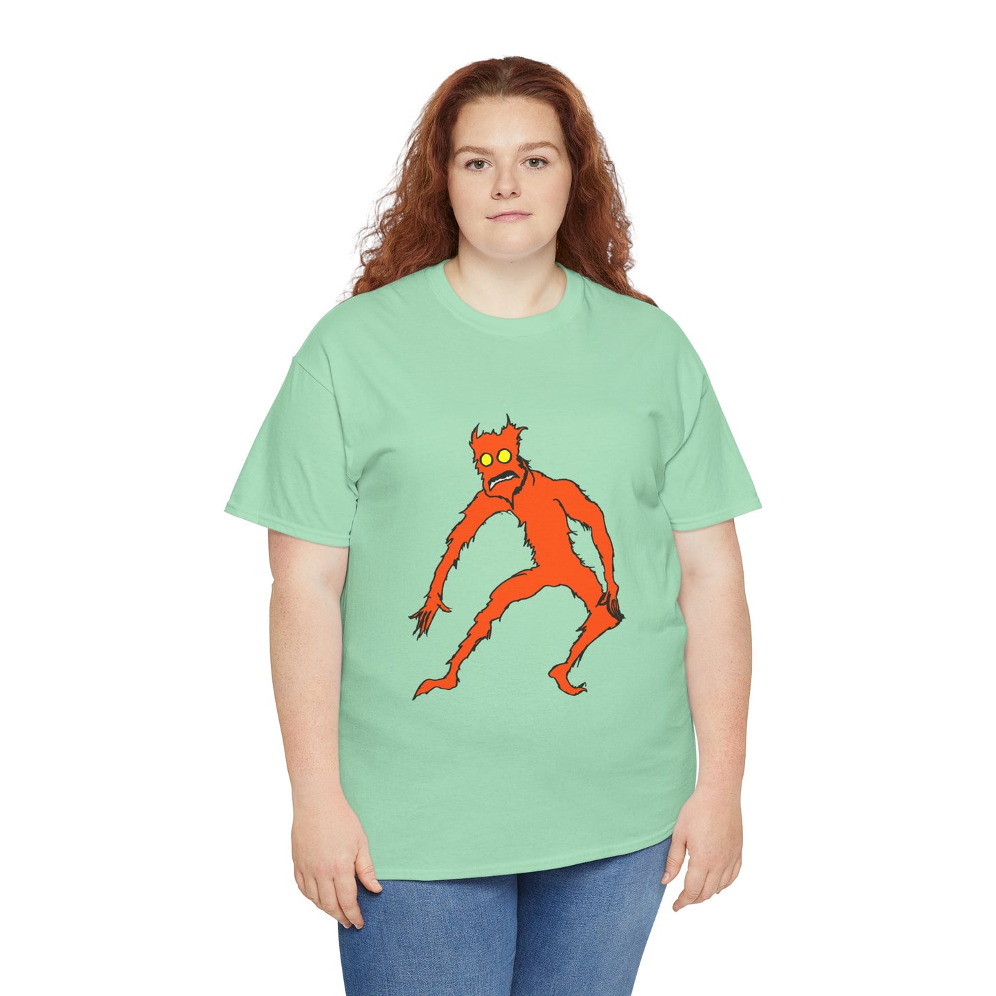 Funky Monster Graphic Tee - Unisex Heavy Cotton T-Shirt
