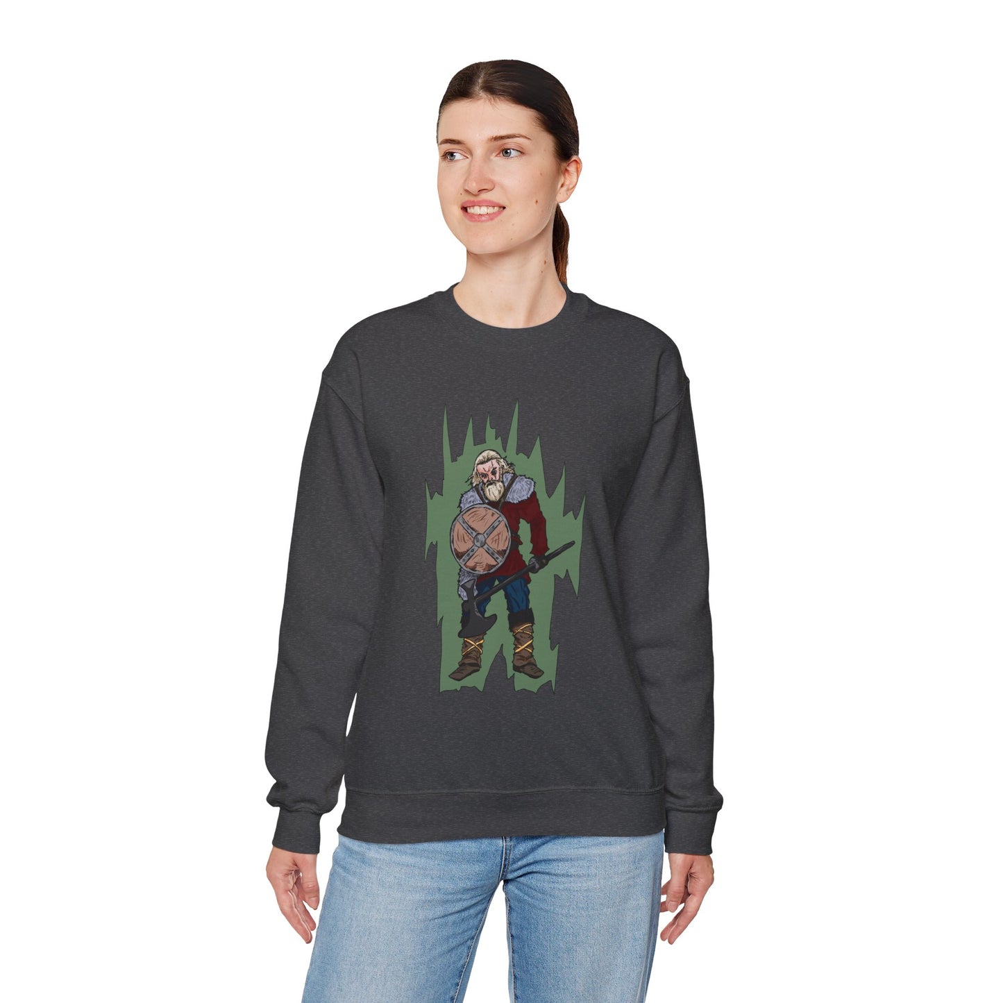 Viking Warrior Sweatshirt - Unisex Heavy Blend Crewneck