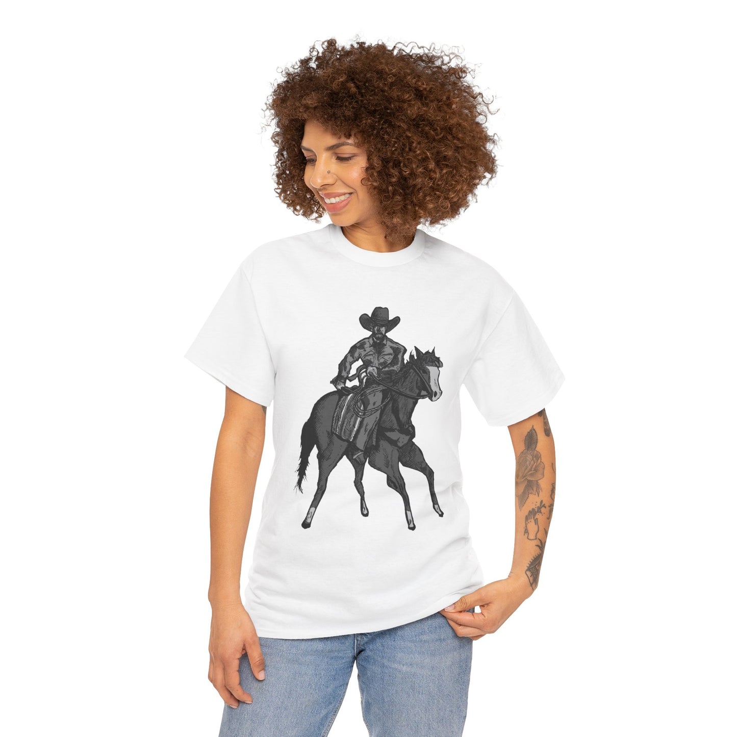 Cowboy on Horseback T‑Shirt — Vintage Western Rodeo Tee
