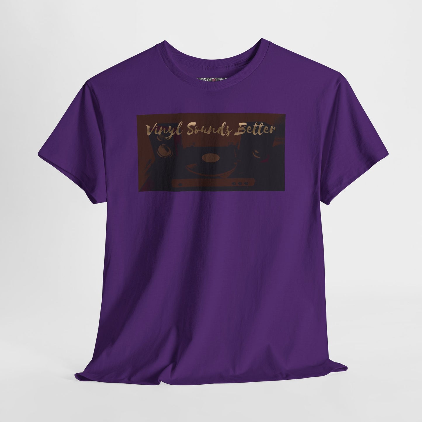 Vinyl Sounds Better T-Shirt — Retro Record Player Tee for Music Lovers