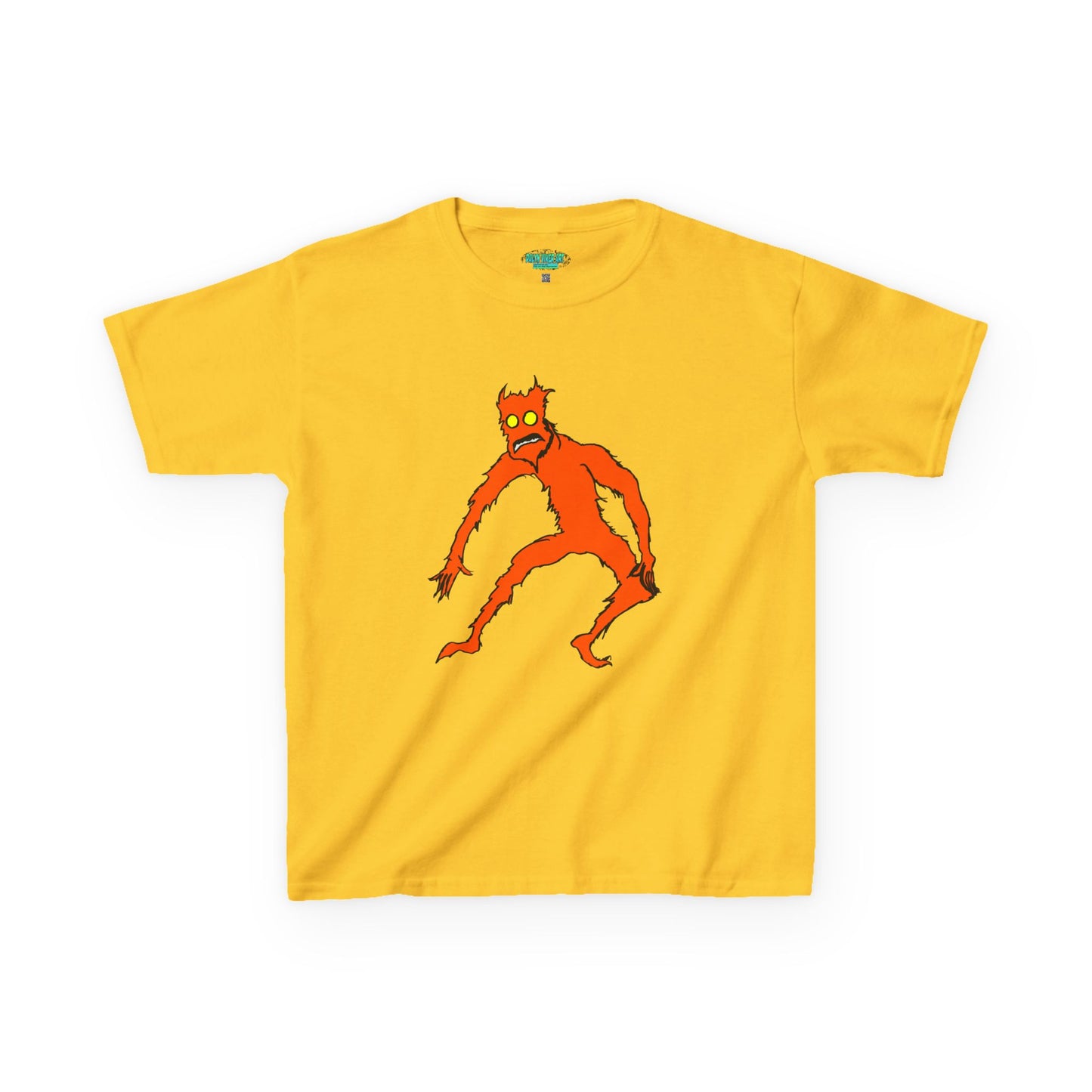 Kids Fire Monster Tee - Fun and Spooky Cotton T-Shirt for Kids