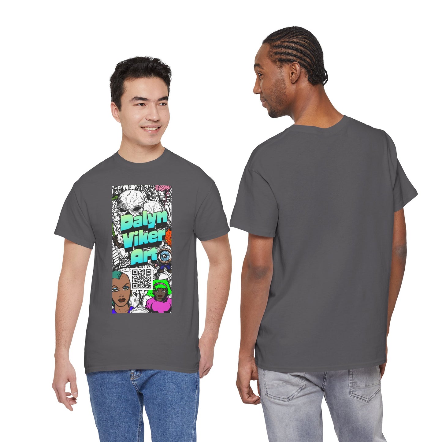 Graphic Art T-Shirt — "Dalyn Viker Art" Vertical Collage Tee