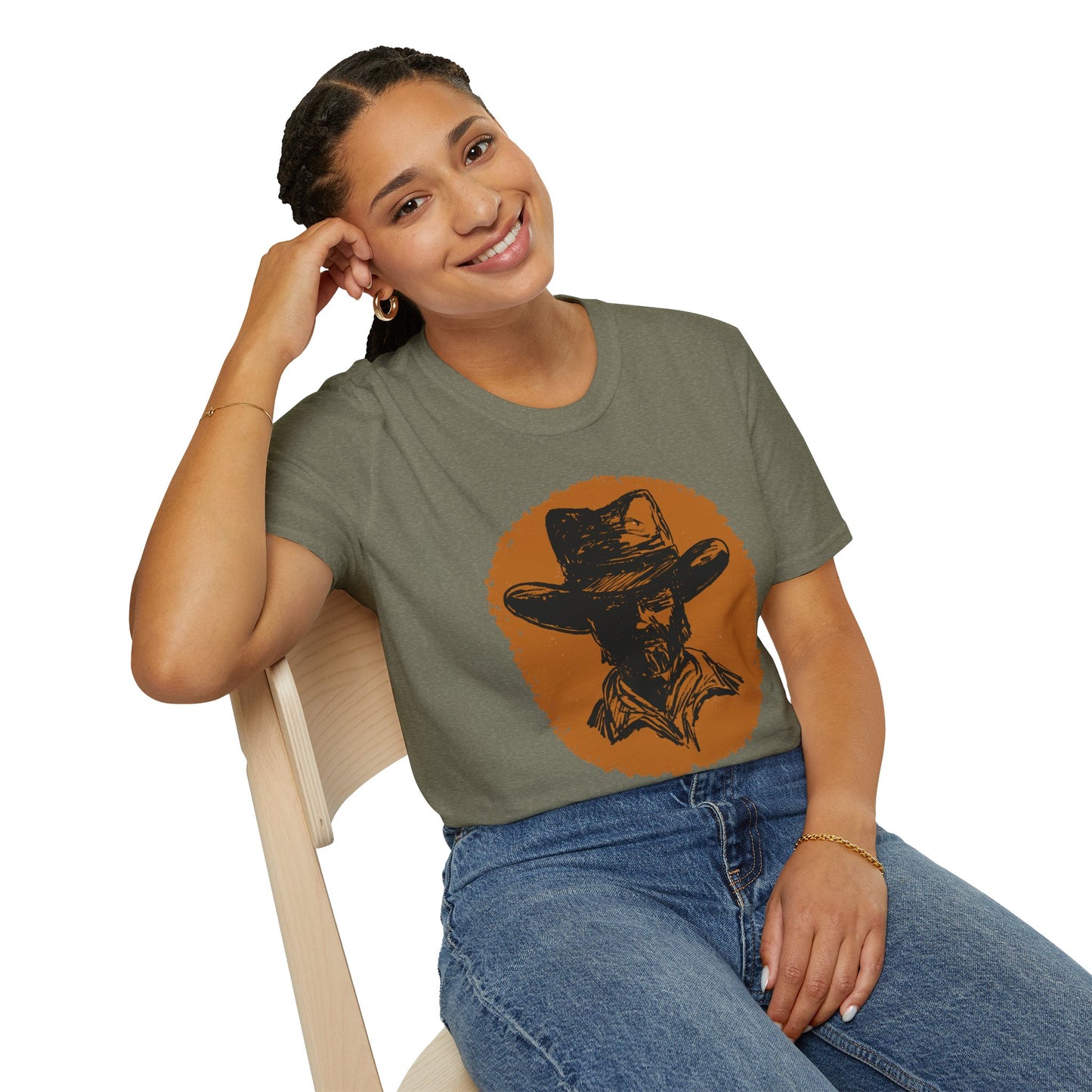 Southwest Cowboy Unisex T-Shirt - Western Rancher Design