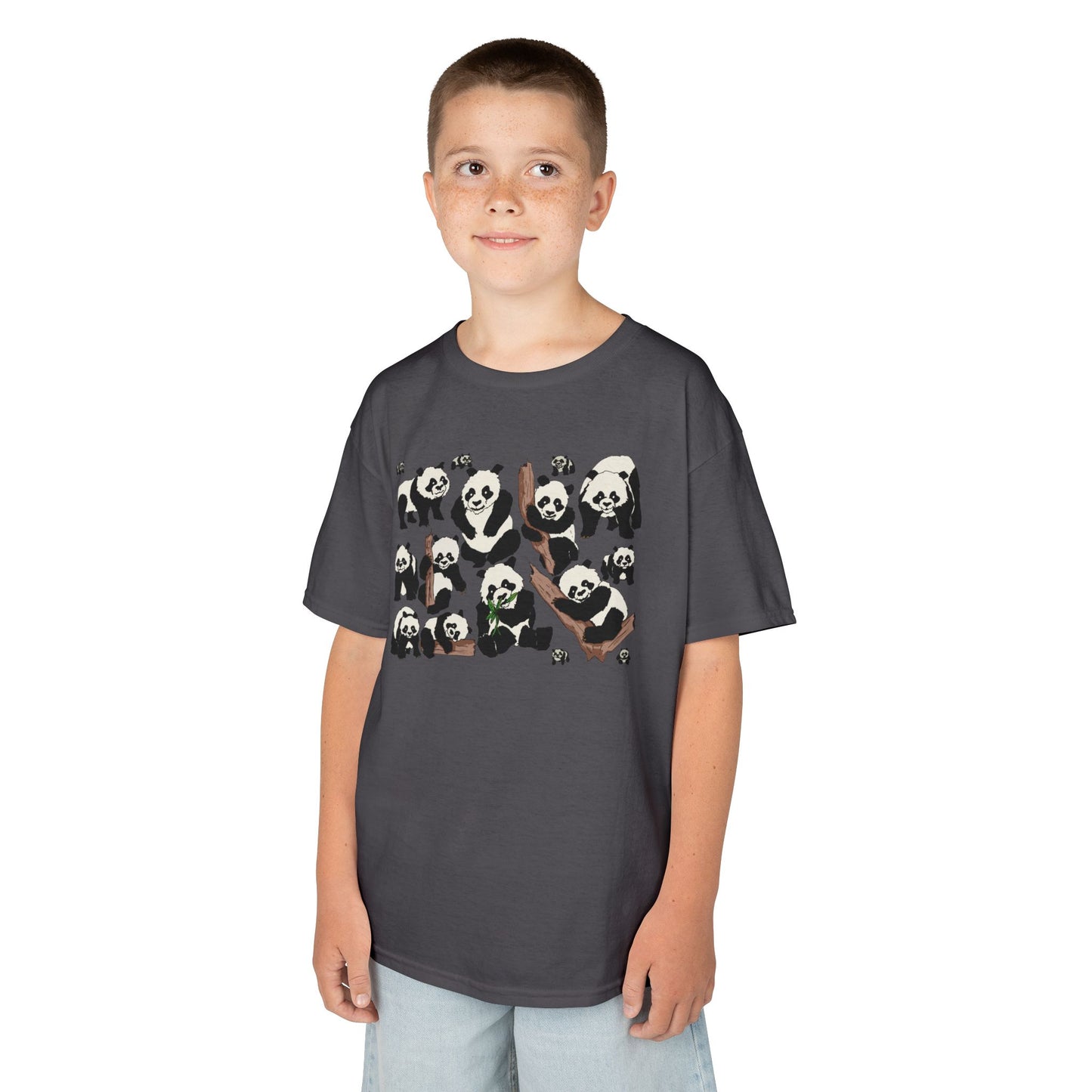 Panda Paradise Kids Tee, Cute Animal T-Shirt, Children's Gift, Birthday Present, Summer Wear, Eco-Friendly Fashion