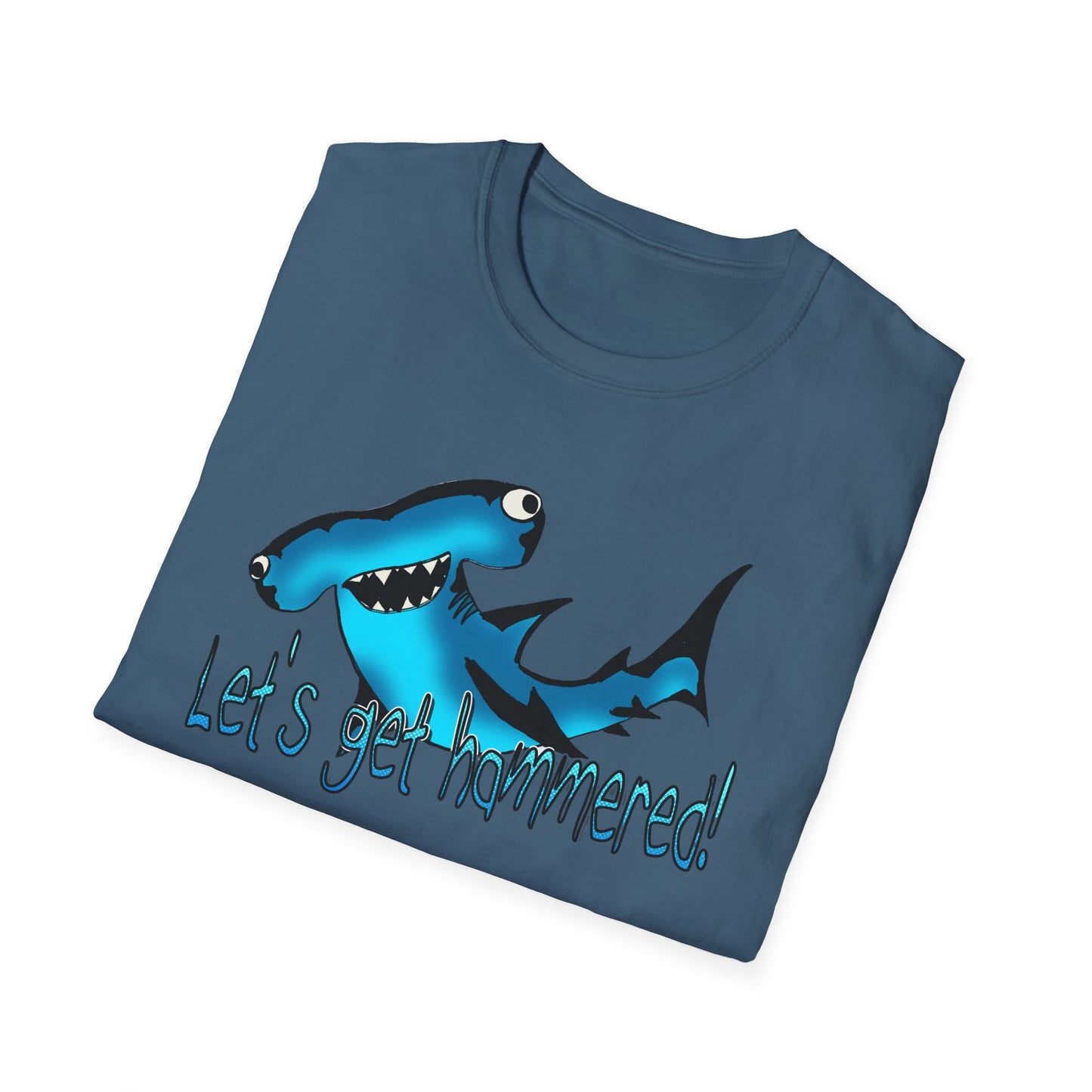 Hammered Shark Unisex T-Shirt – Let's Get Crunk Drinking Shirt