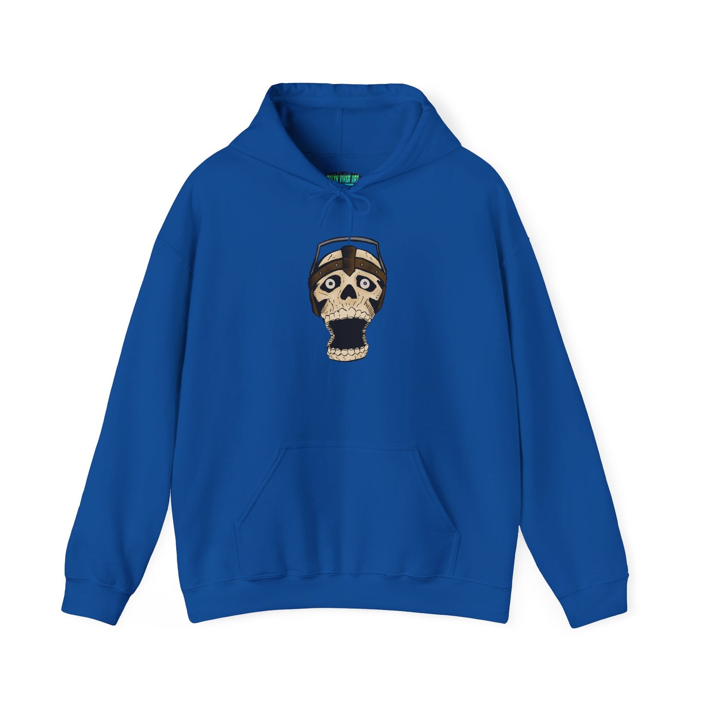 Screaming Skull Graphic Hoodie, Unisex Heavy Blend Sweatshirt, Cozy Casual Wear, Gift for Halloween, Unique October Fashion, Everyday Comfort