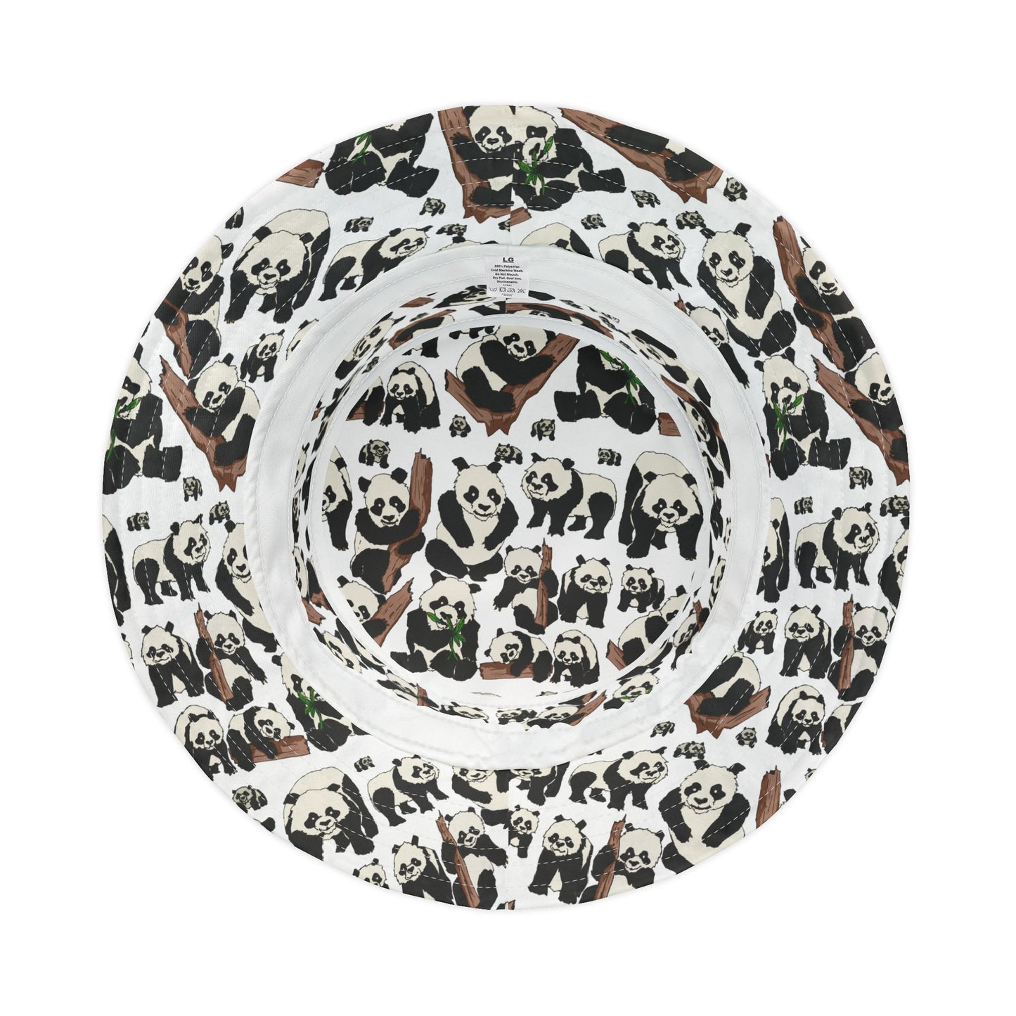 Panda Print Bucket Hat, Cute Summer Accessory, Outdoor Fashion, Festival Wear, Kids & Adults Gift, Wildlife Lover Hat