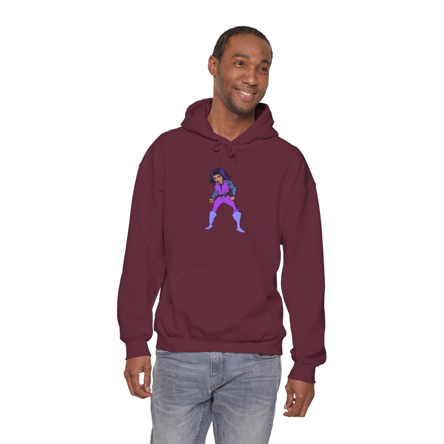Funky Superhero Hoodie: Unisex Sweatshirt, Cozy Gift for Cartoon Lovers, Perfect for Comfy Days, Great for Halloween