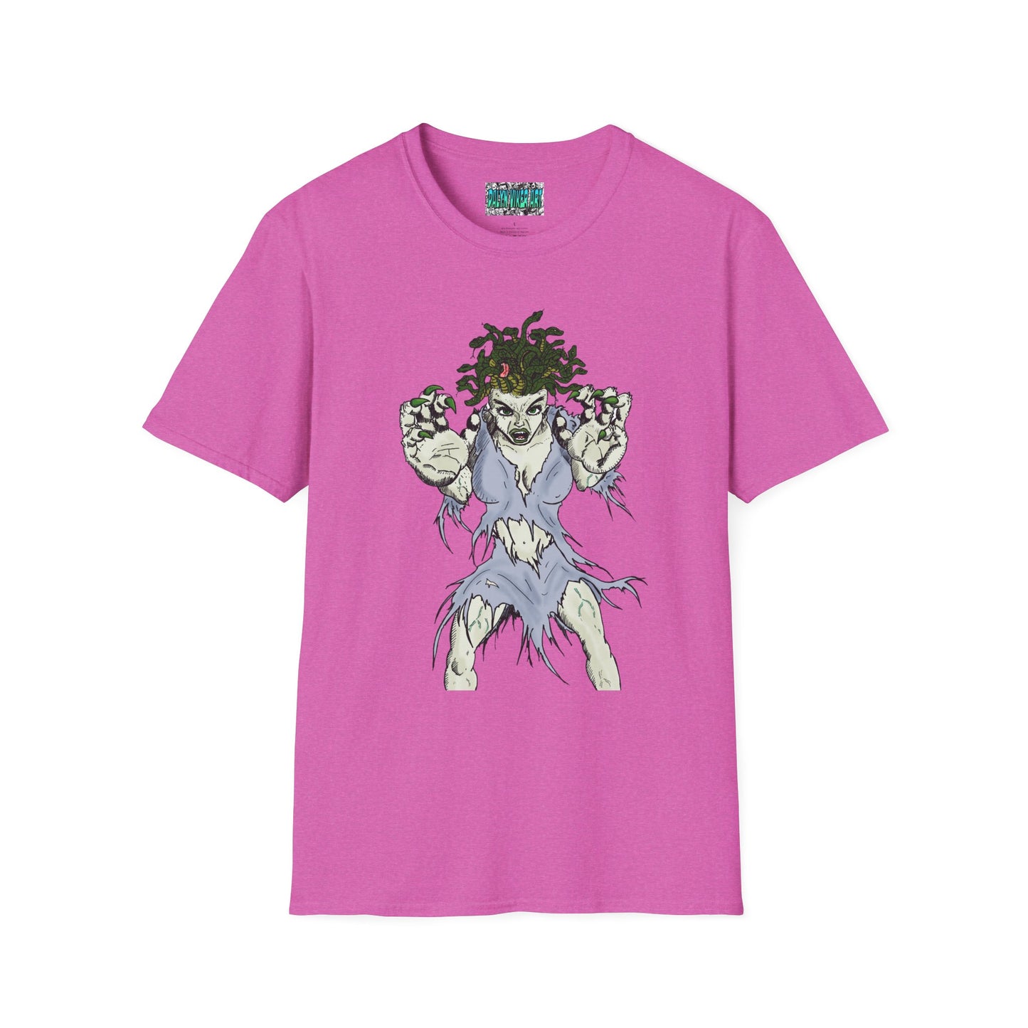 Medusa Assailing Unisex T-Shirt - Mythological Monster Dalyn Viker Art