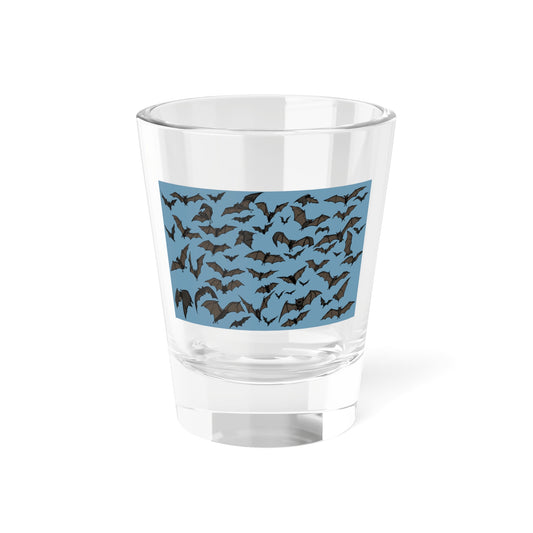 Bats Themed Shot Glass - 1.5oz Halloween Party Drinkware