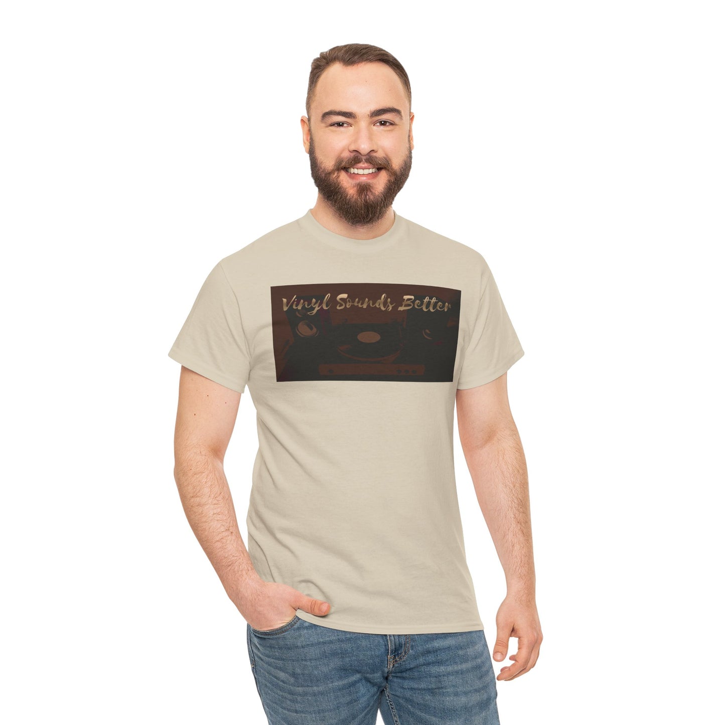 Vinyl Sounds Better T-Shirt — Retro Record Player Tee for Music Lovers