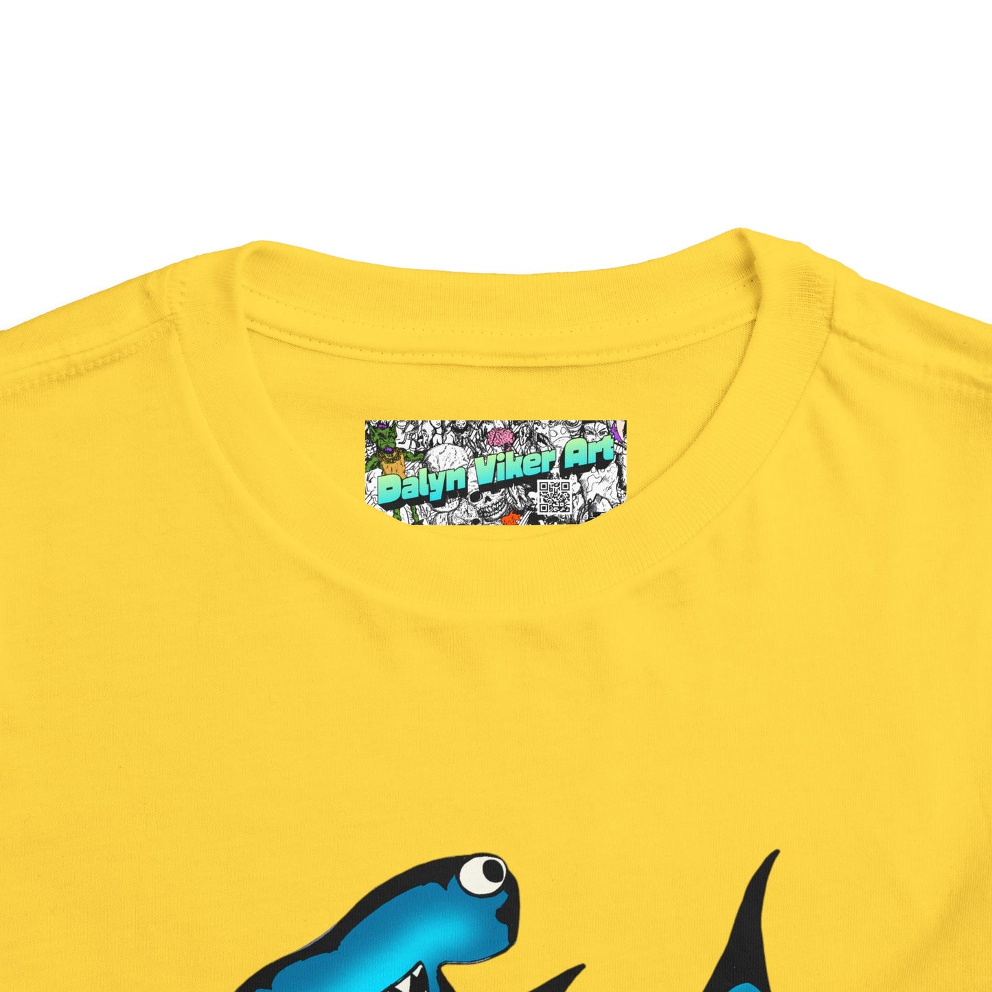 Toddler Shark Tee - Cute Blue Harley Hammerhead Graphic Kids Short Sleeve Shirt
