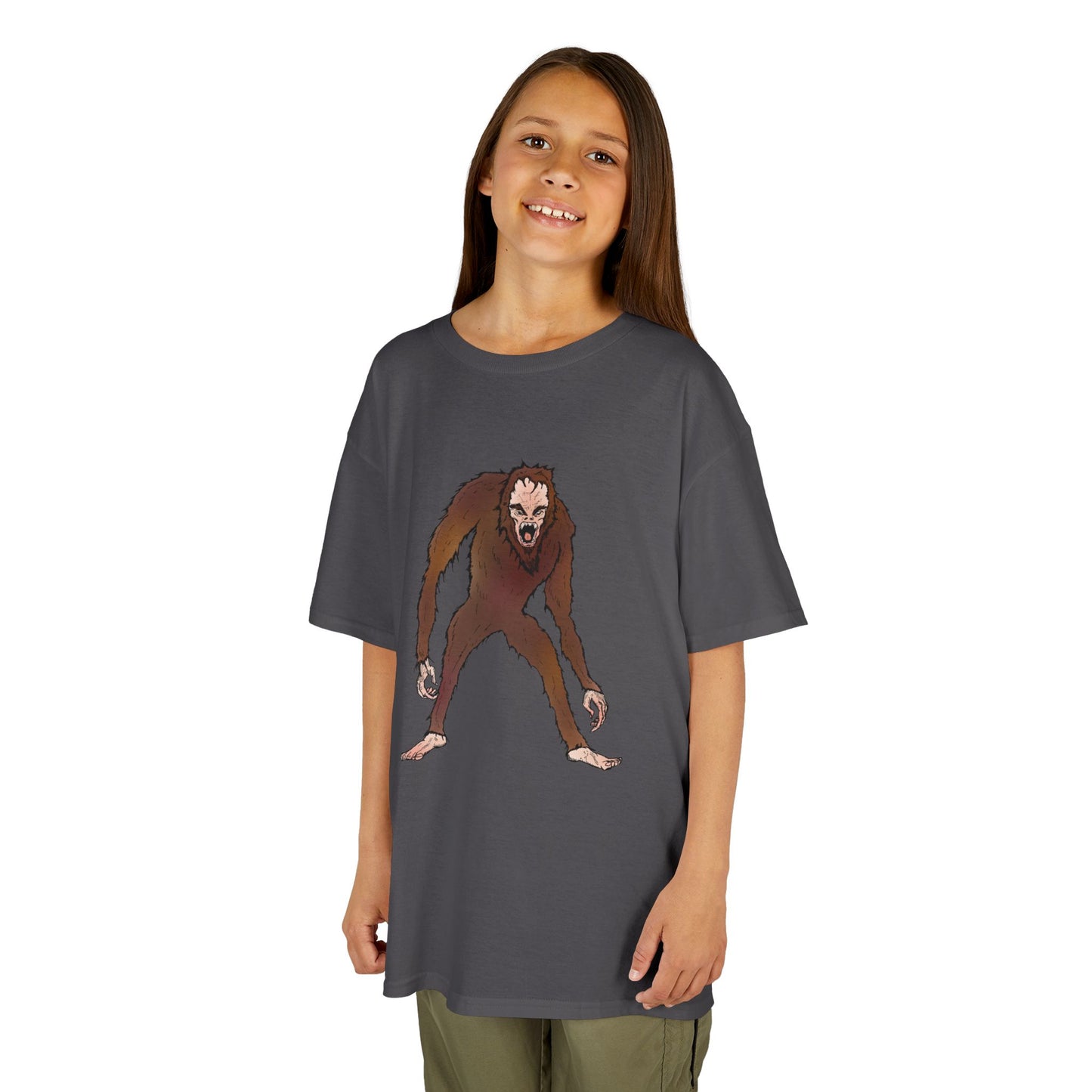 Kids Tee — Playful Sasquatch/Yeti Monster Graphic