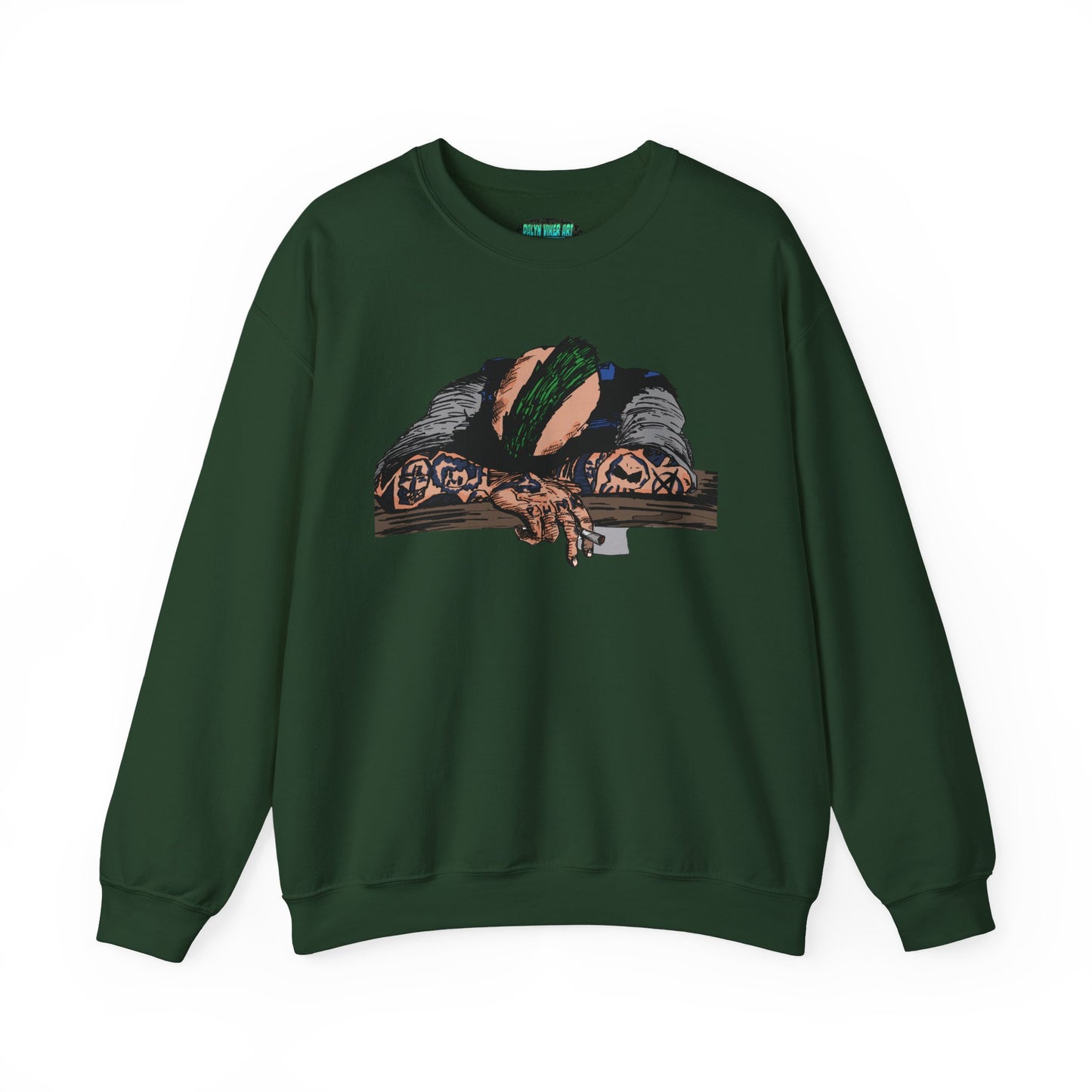 Punk and Done Artistic Unisex Crewneck Sweatshirt - Cozy Vibes