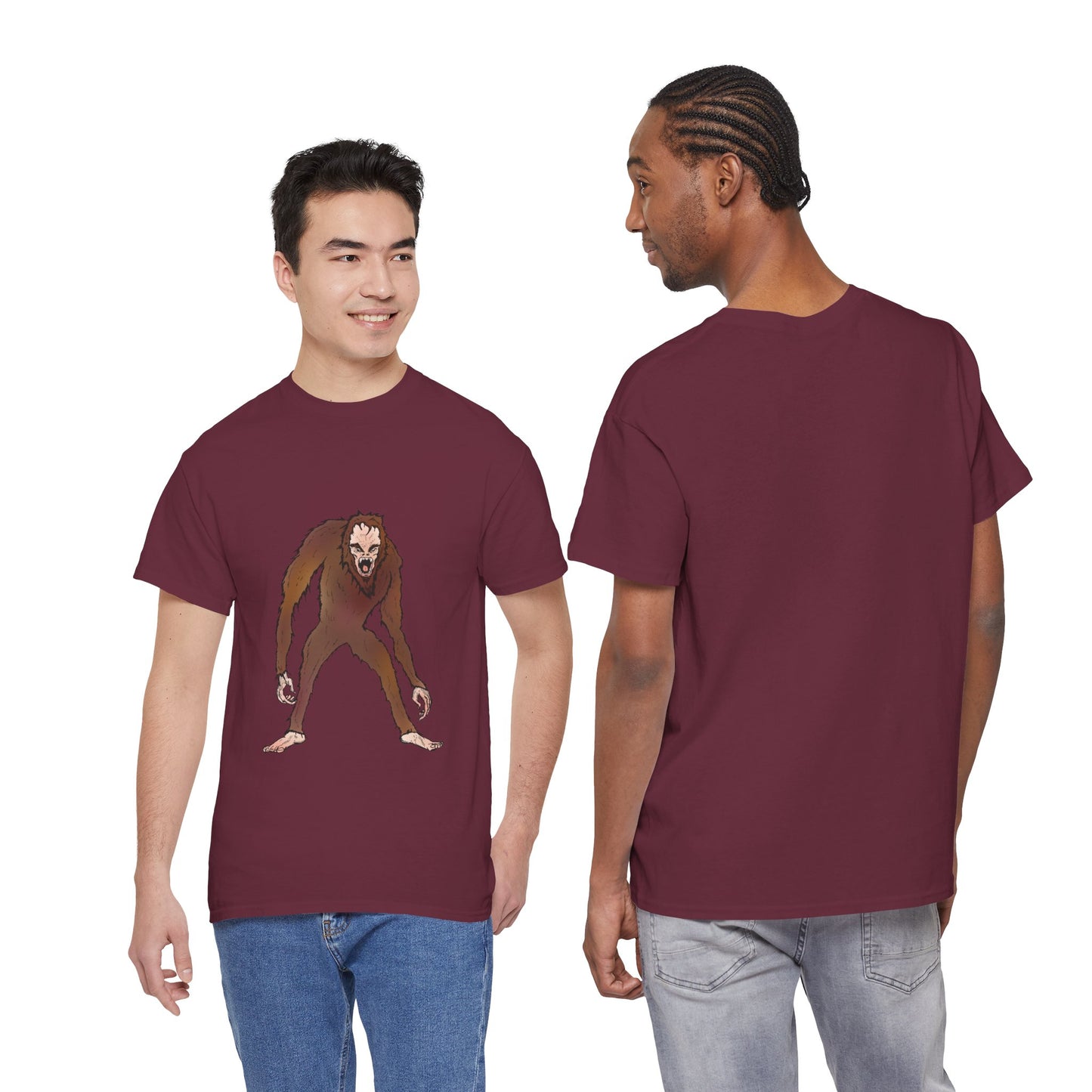 Bigfoot Sketch T‑Shirt — Retro Sasquatch Graphic Tee