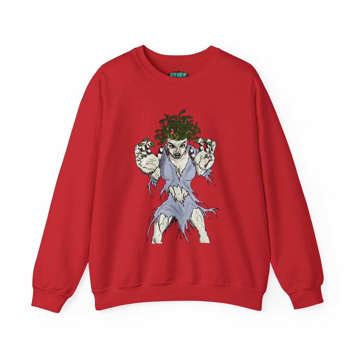 Medusa Inspired Unisex Heavy Blend Crewneck Sweatshirt