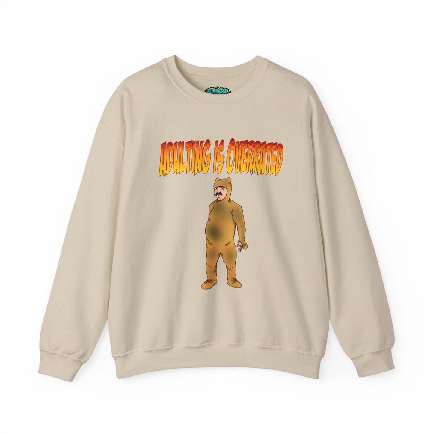 Cozy Humor Sweatshirt - 'Adulting is Overrated'