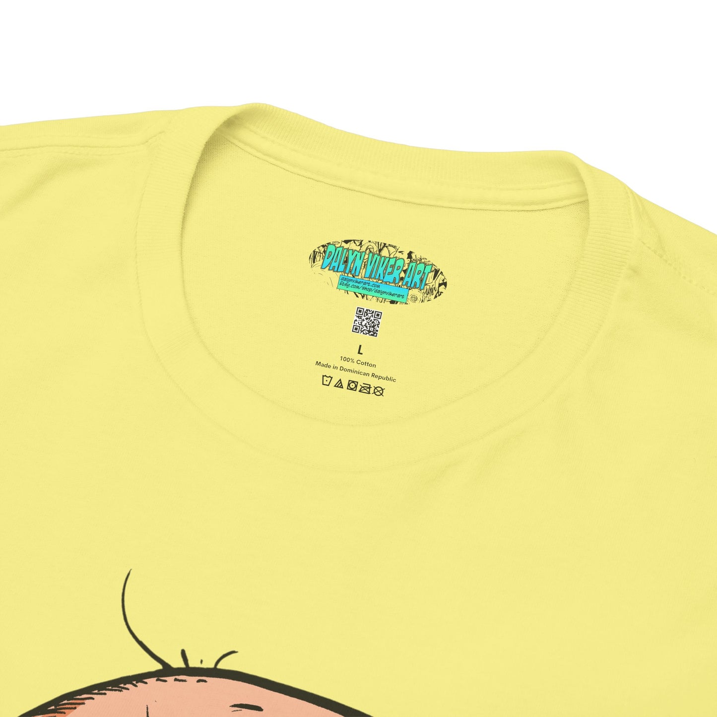 Terrif-EYE-ing - Whimsical Unisex Heavy Cotton Tee with Eye Design