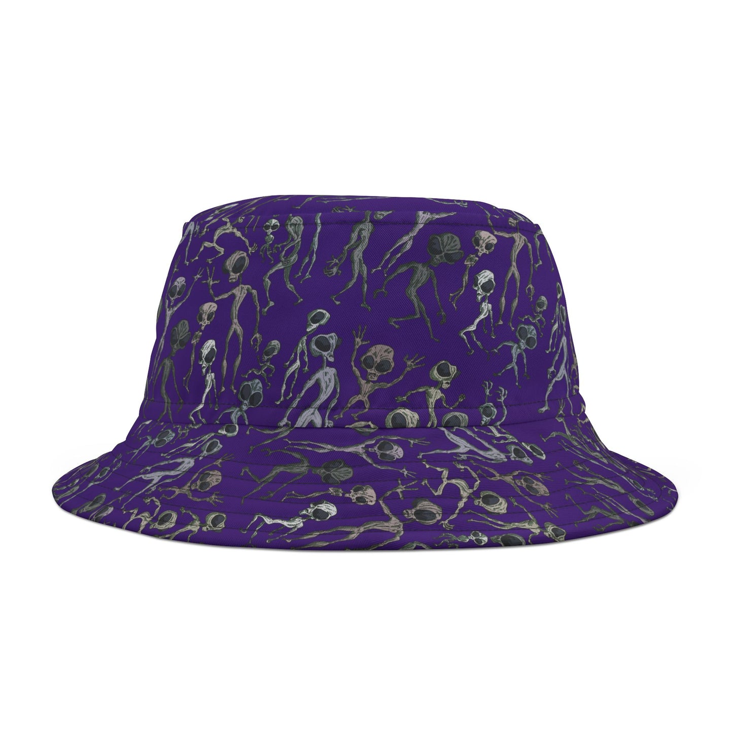 Alien Dance Party Bucket Hat, Quirky Summer Hat, Festival Accessory, Beachwear, Unique Gift for UFO Lovers