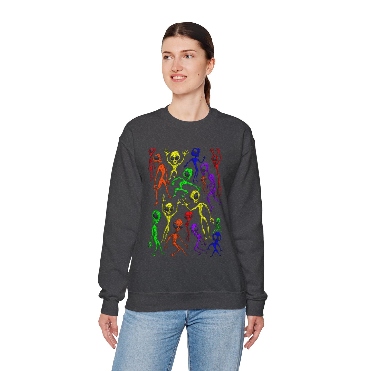 Alien Dance Party Crewneck Sweatshirt