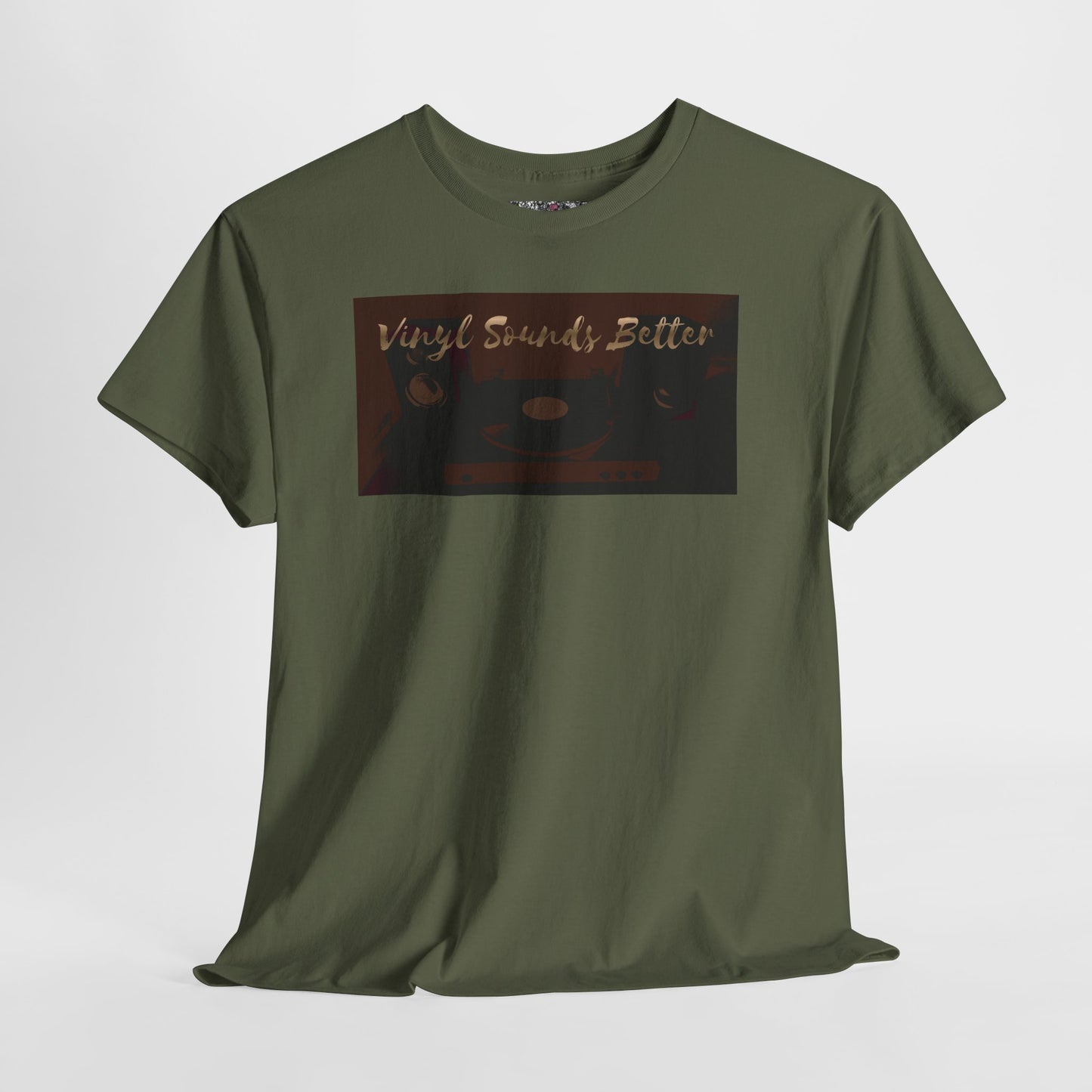 Vinyl Sounds Better T-Shirt — Retro Record Player Tee for Music Lovers