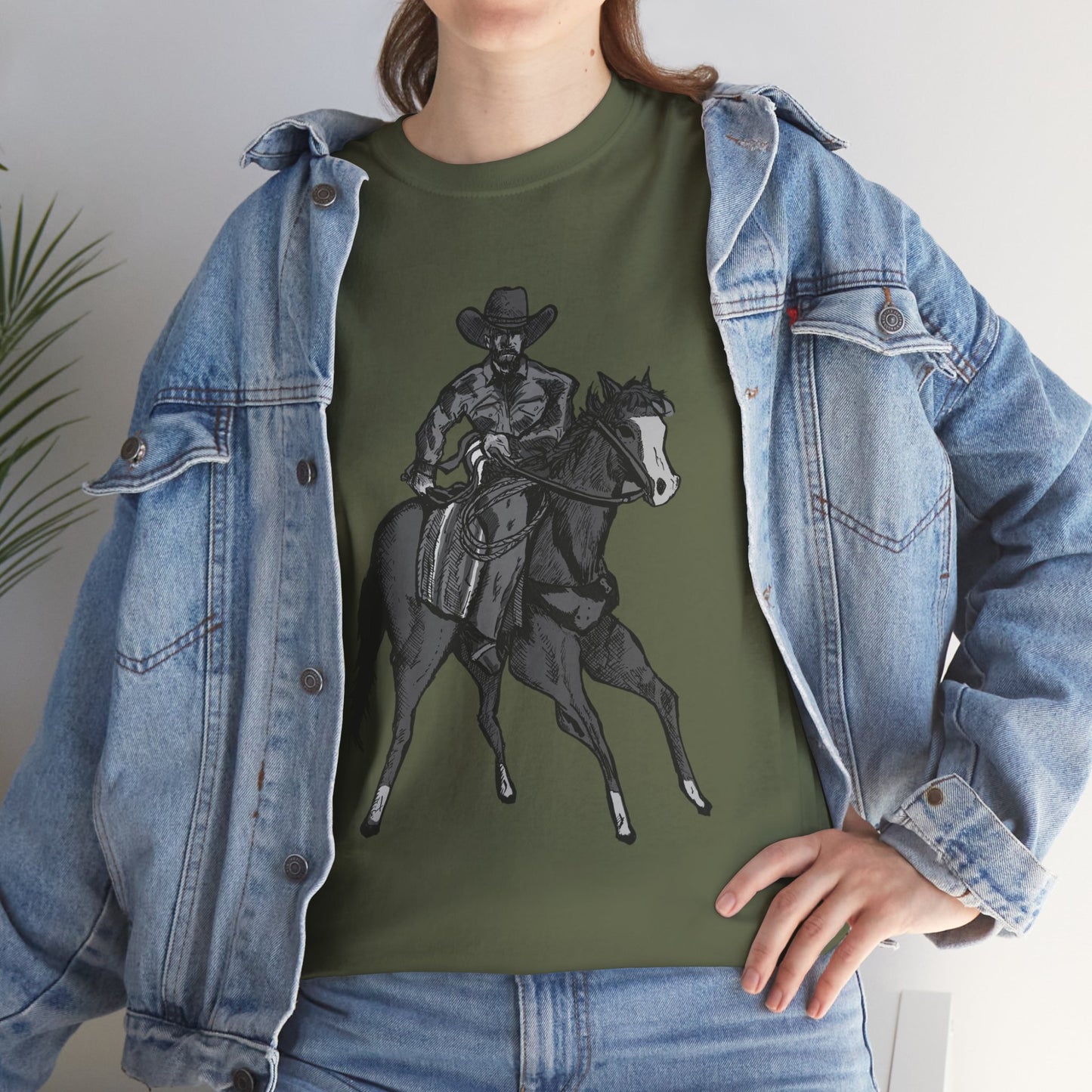 Cowboy on Horseback T‑Shirt — Vintage Western Rodeo Tee