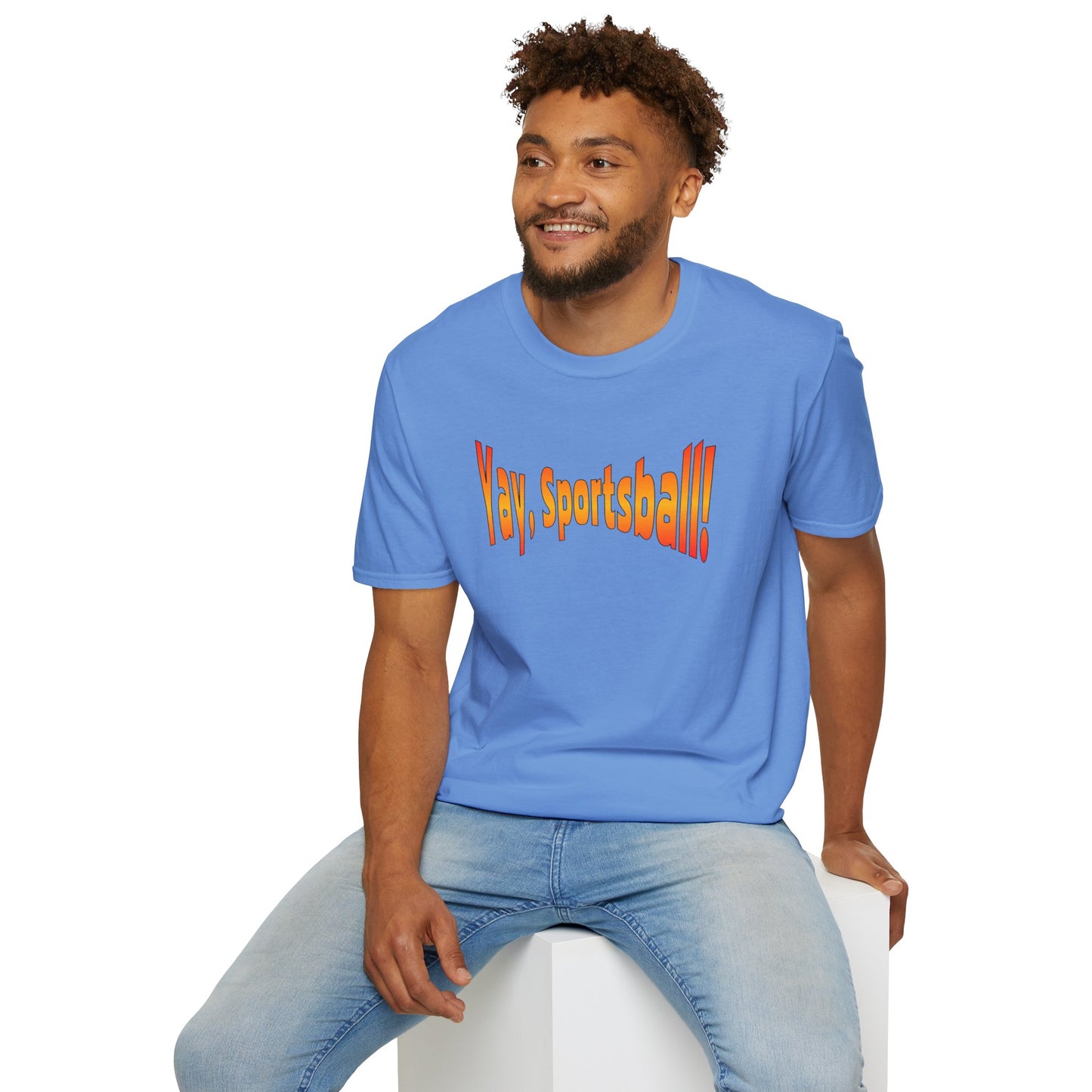 Yay, Sportsball!!!  Unisex Softstyle T-Shirt