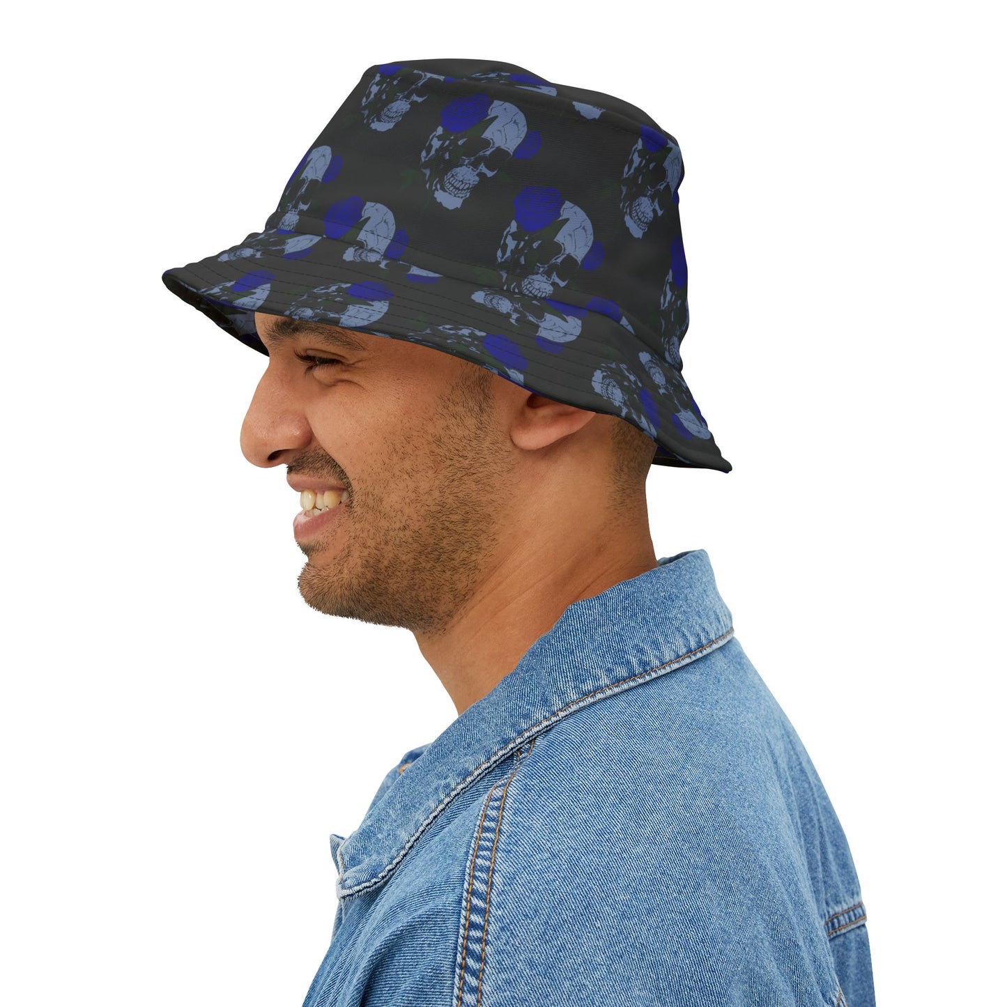 Skull Pattern Bucket Hat for Trendy Fashion Lovers, Festival Accessory, Beachwear, Street Style, Unisex Gift