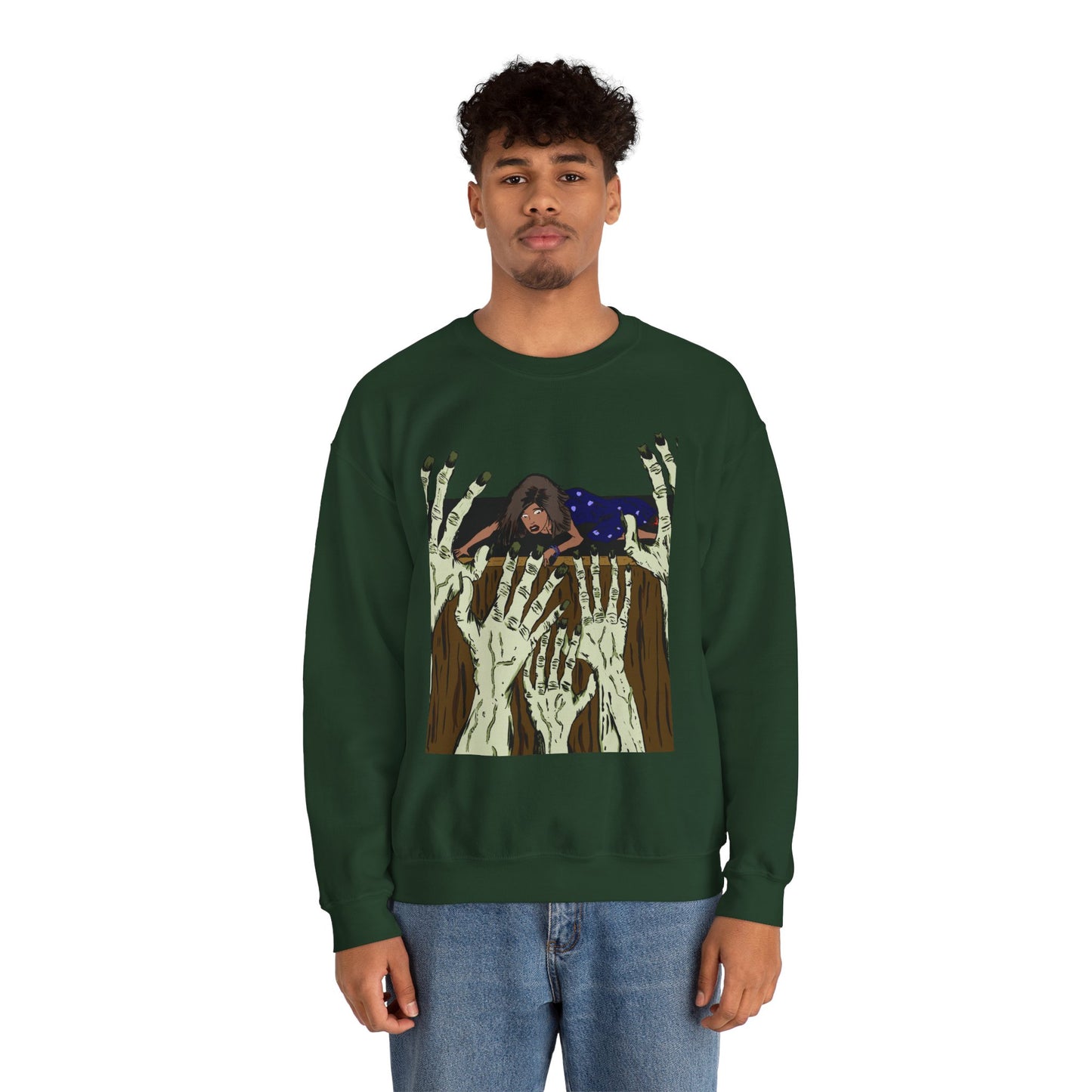 Haunting Hands Crewneck Sweatshirt - Unisex Heavy Blend™