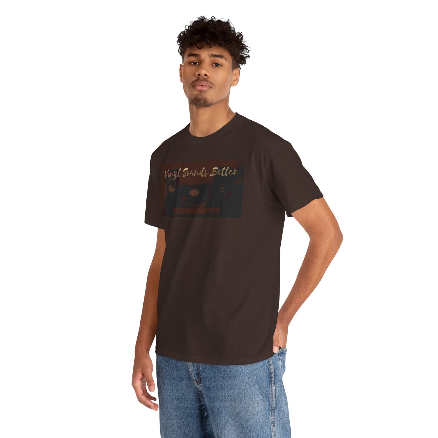 Vinyl Sounds Better T-Shirt — Retro Record Player Tee for Music Lovers